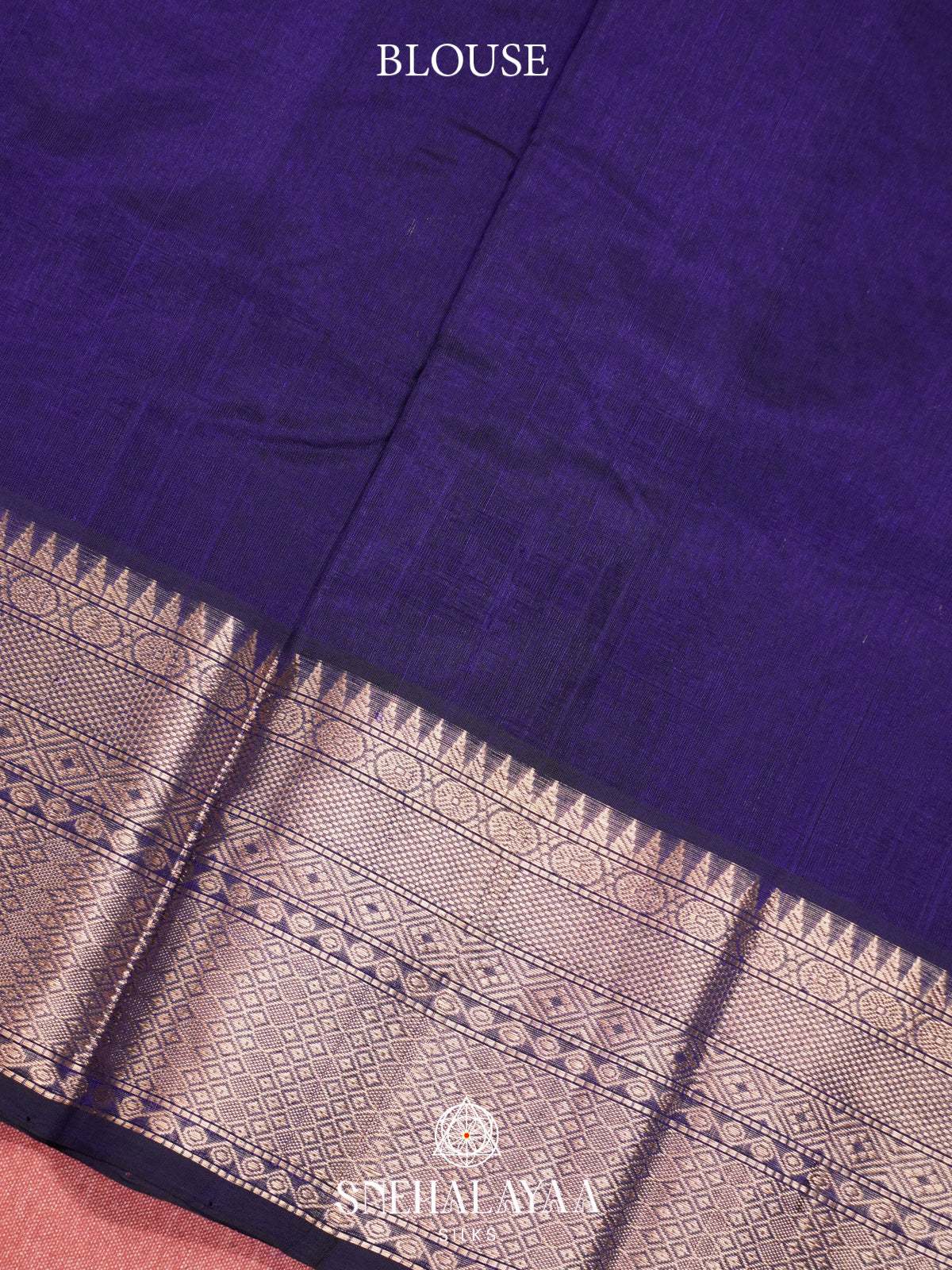 Blue Mangalagiri Silk Cotton Saree