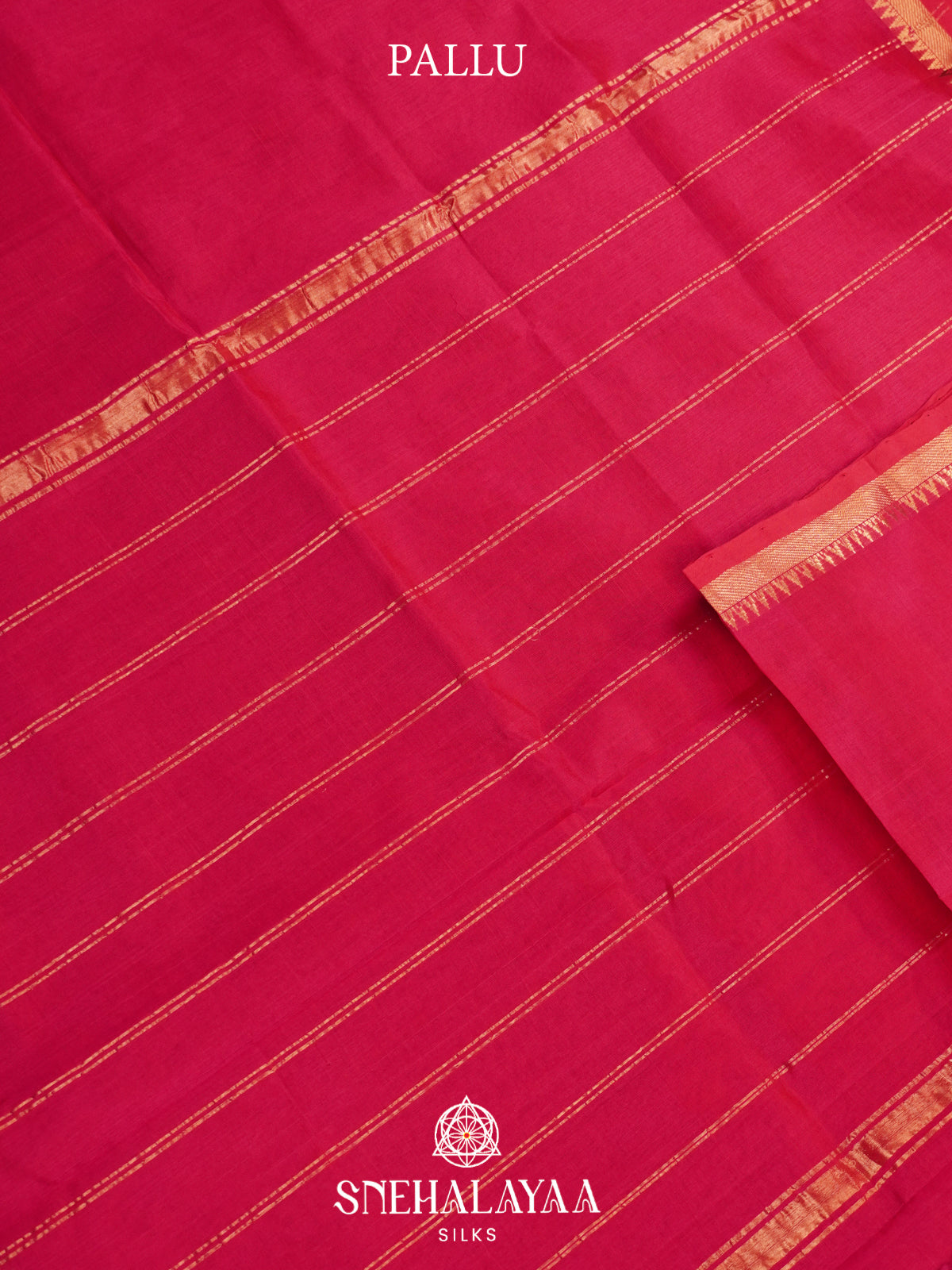 Rani Pink Mangalagiri Silk Cotton Saree