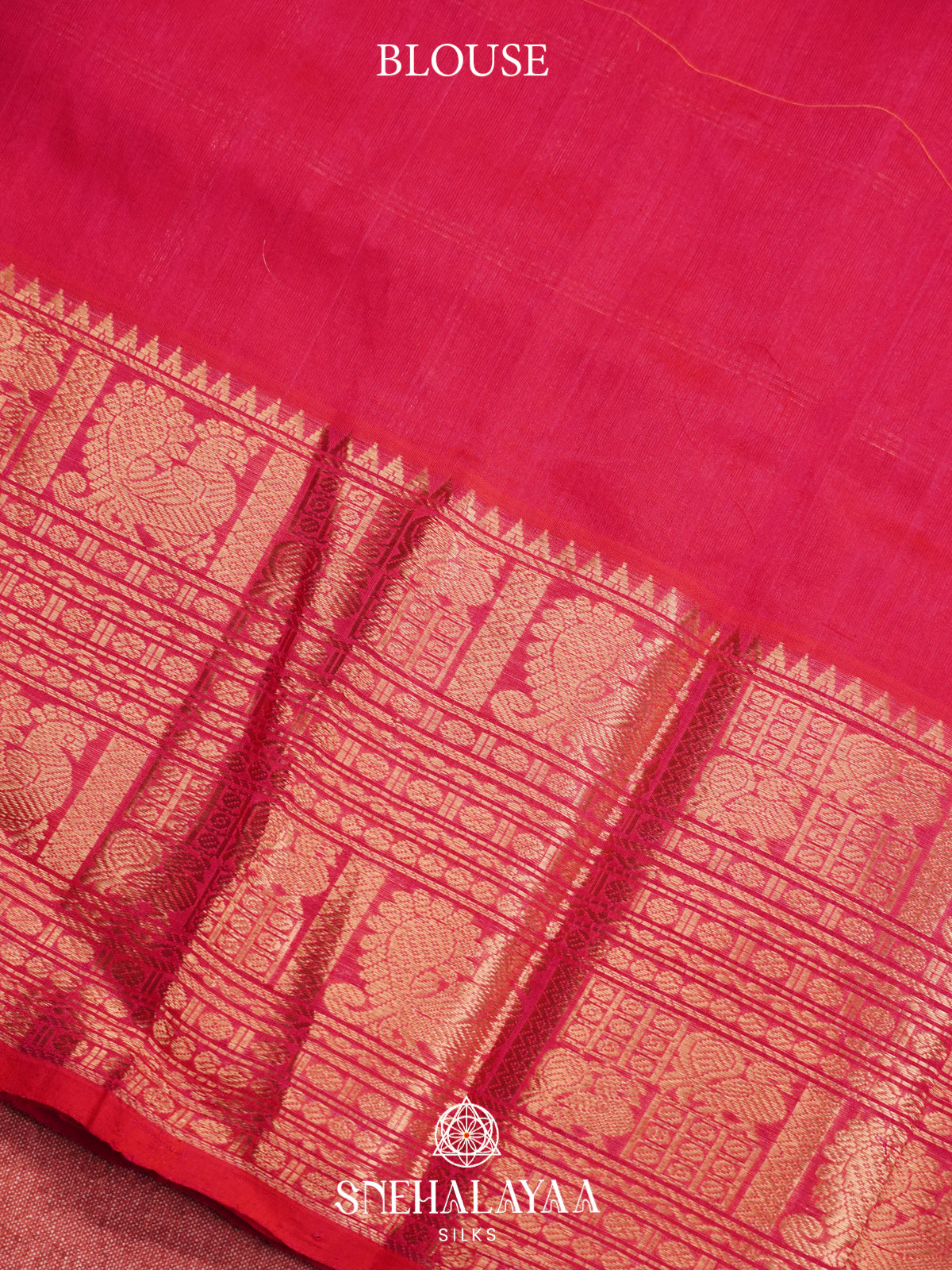 Rani Pink Mangalagiri Silk Cotton Saree