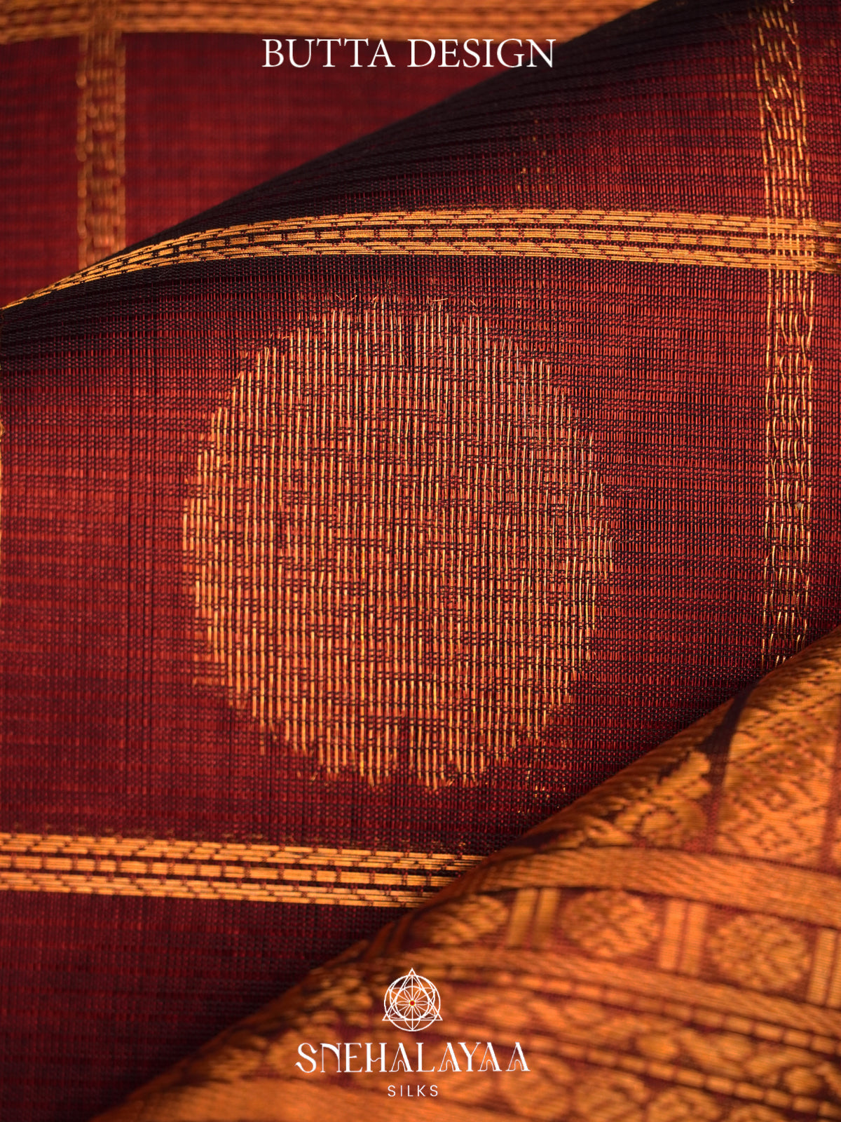 Maroon Mangalagiri Silk Cotton Saree