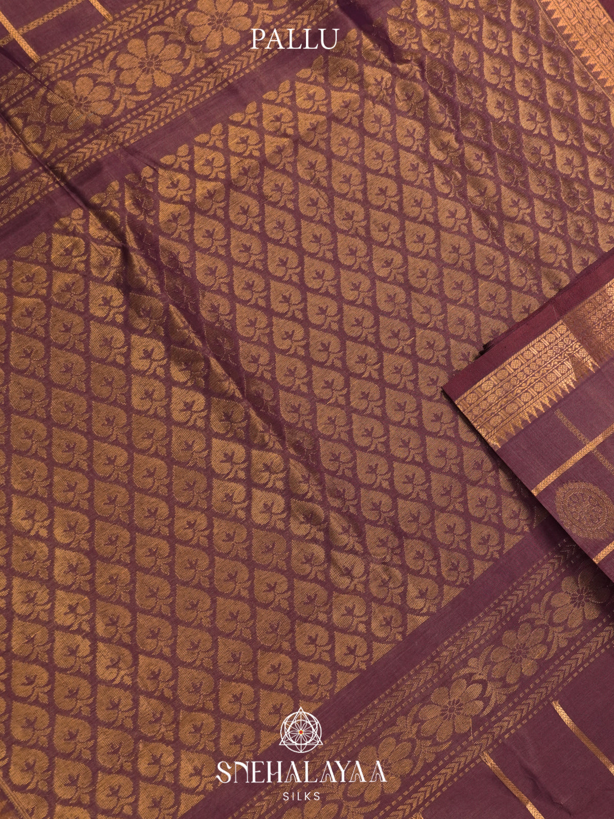 Mauve Mangalagiri Silk Cotton Saree