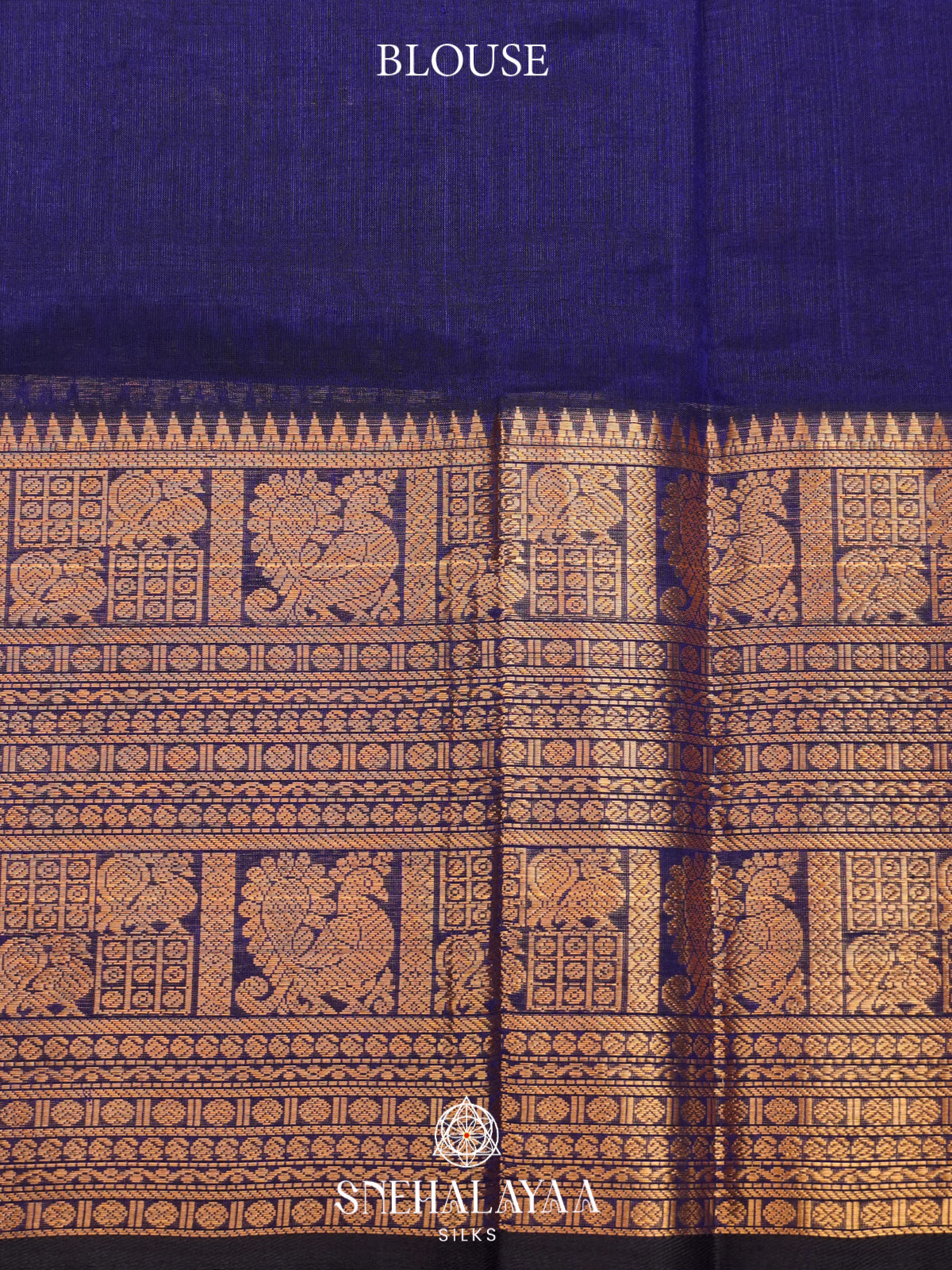 Blue Mangalagiri Silk Cotton Saree