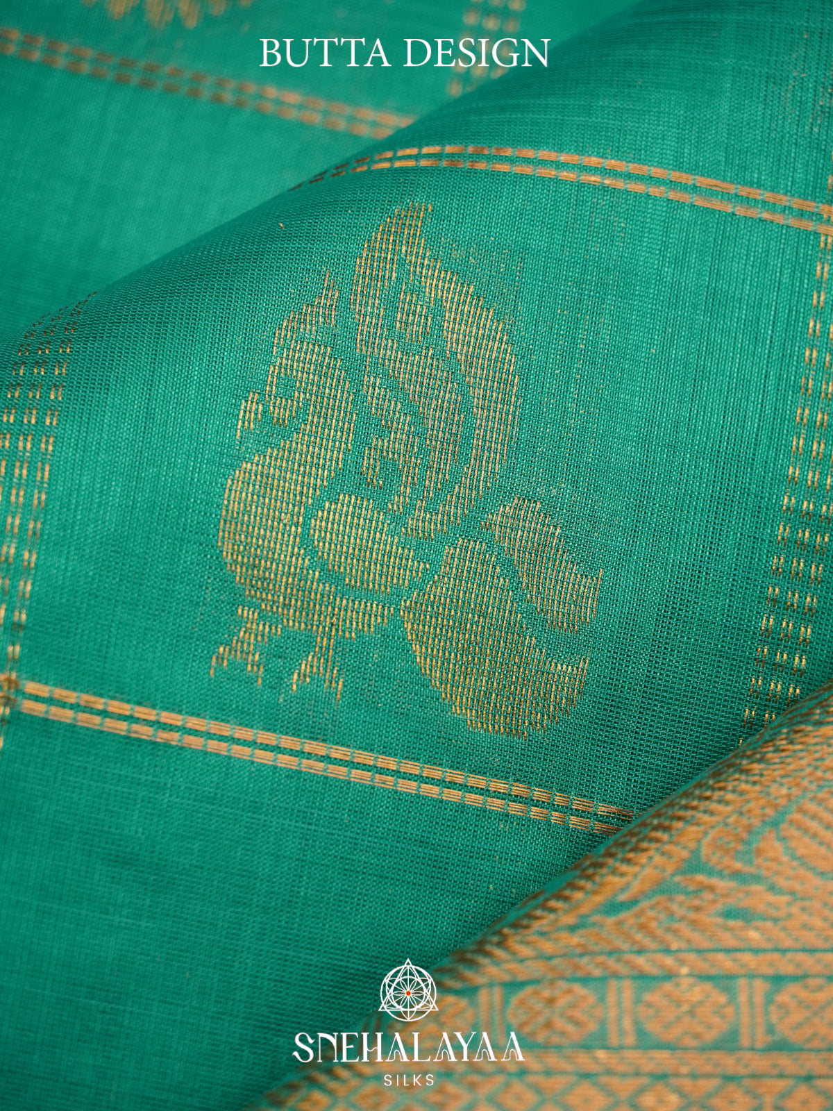 Teal Green Mangalagiri Silk Cotton Saree