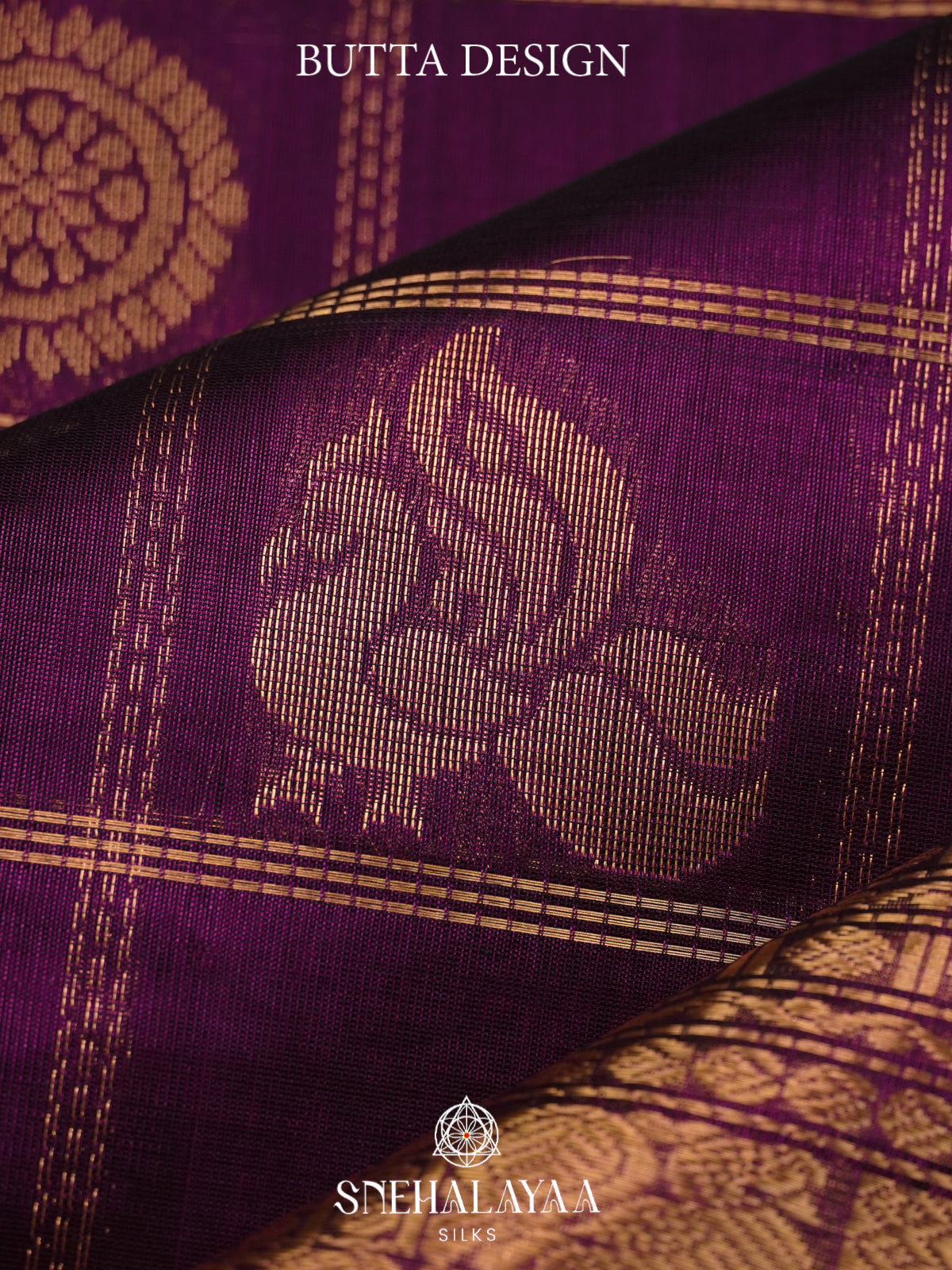 Purple Mangalagiri Silk Cotton Saree