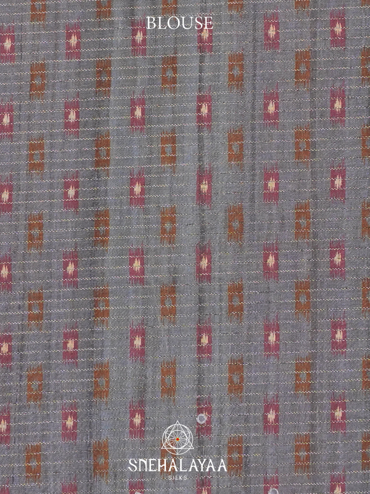 Khaki Brown Tussar Saree