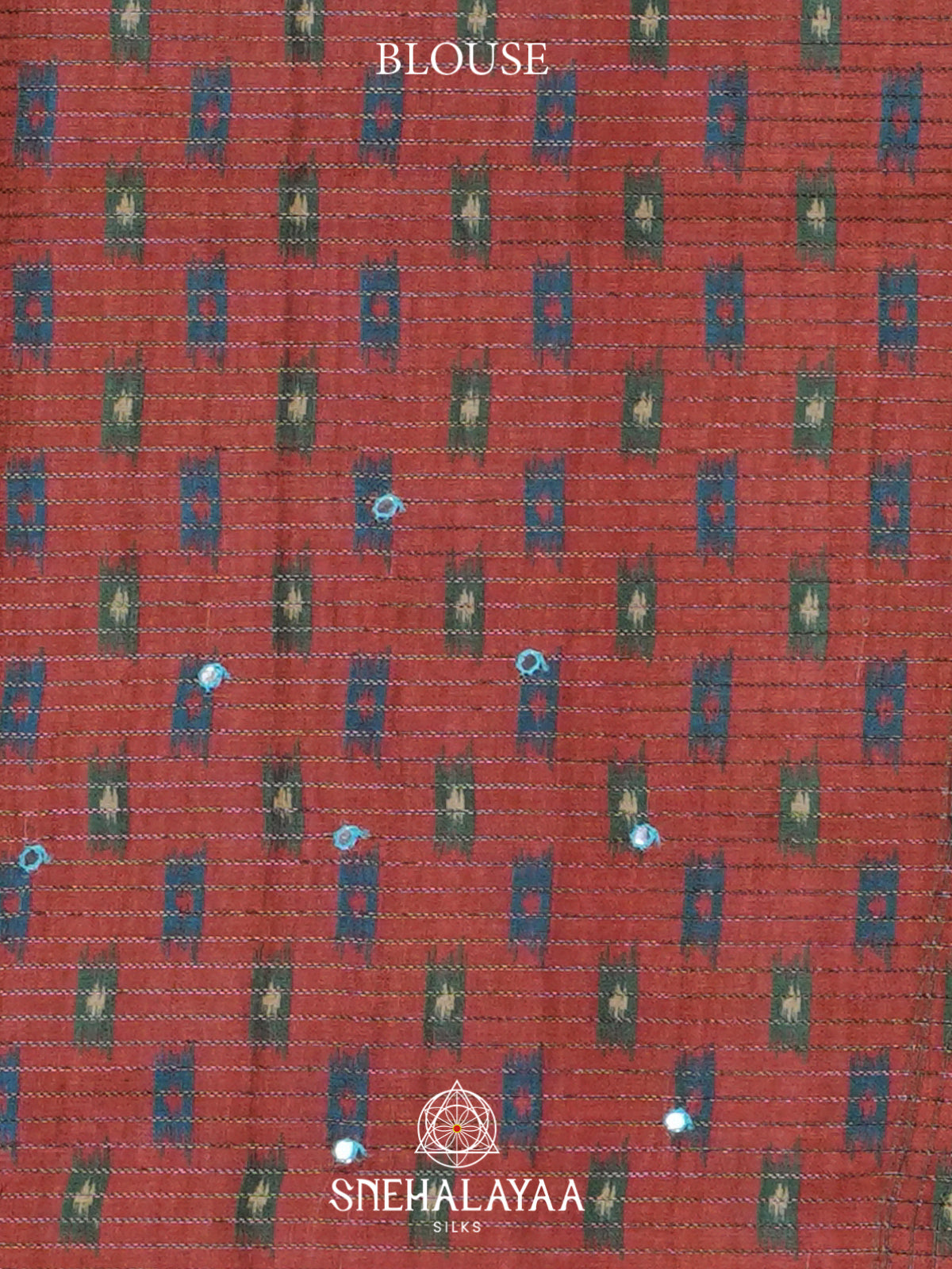 Peacock Blue Tussar Saree