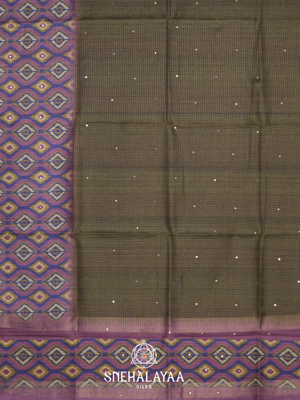 Green Tussar Saree