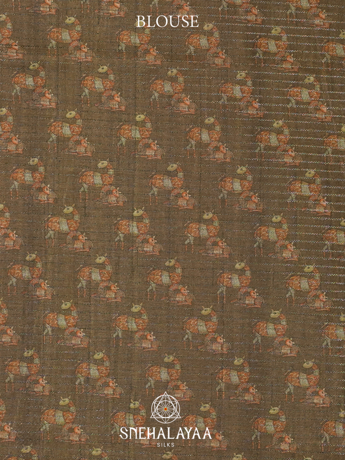 Blue Tussar Saree