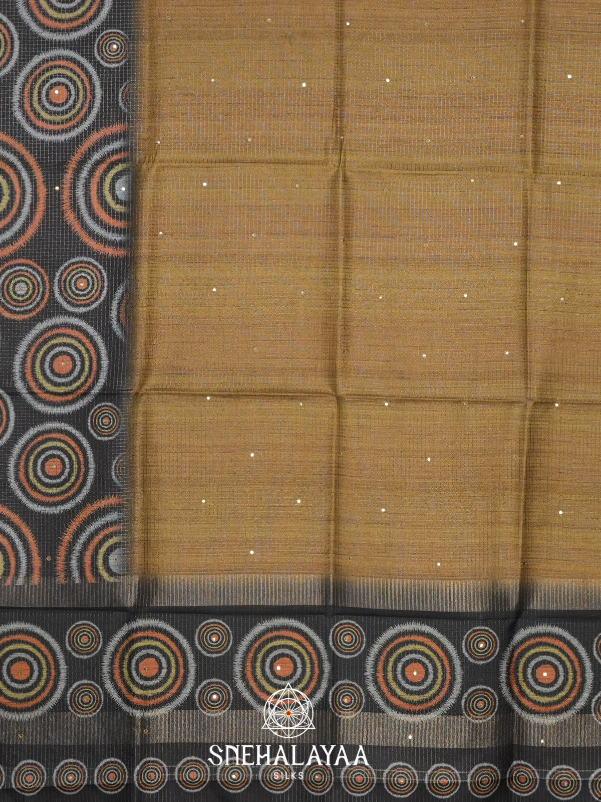 Yellow Tussar Saree