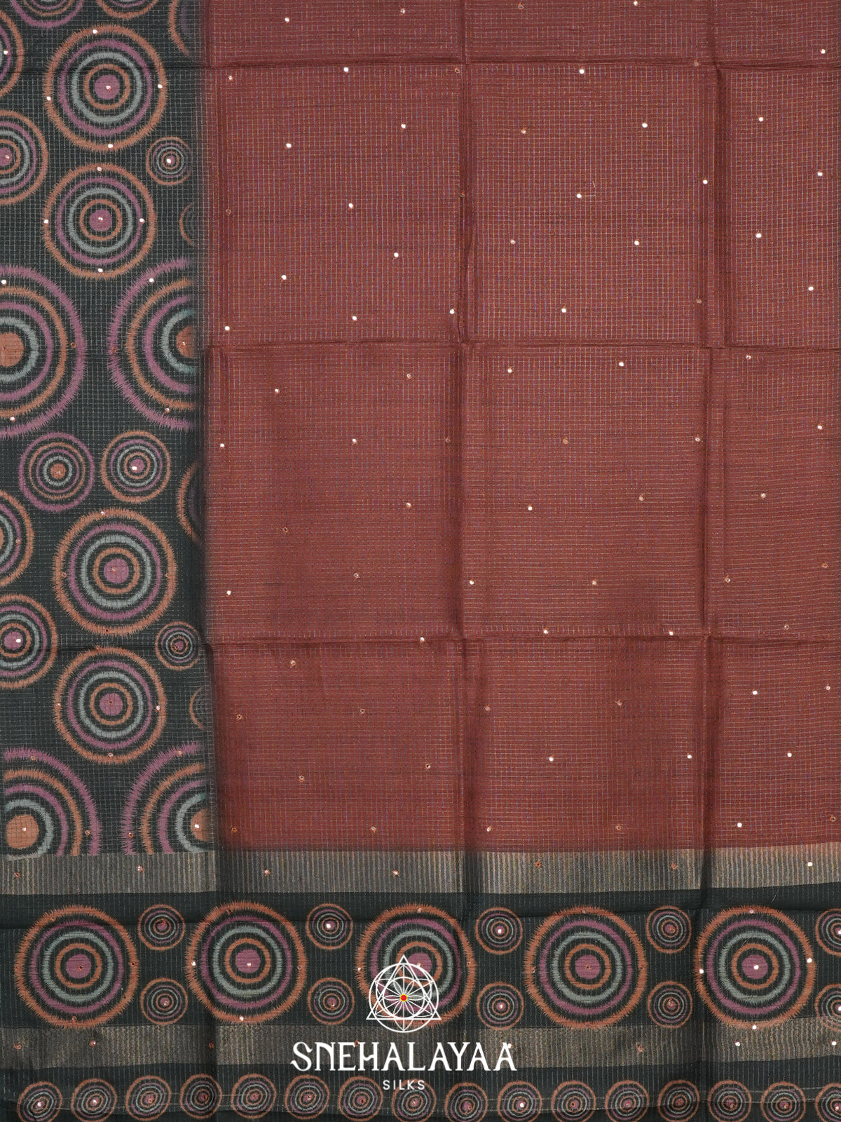 Brown Tussar Saree