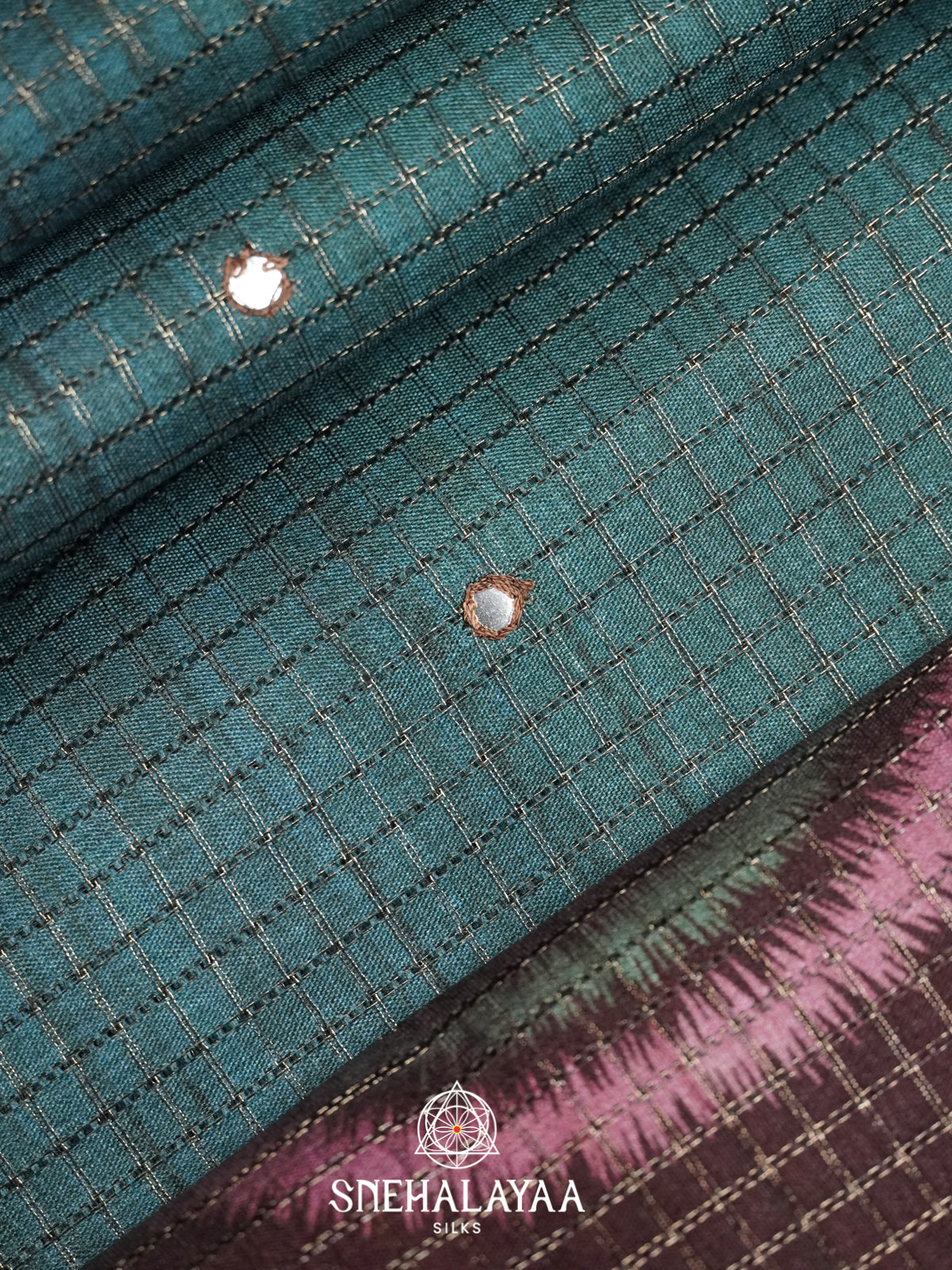 Pale Blue Tussar Saree