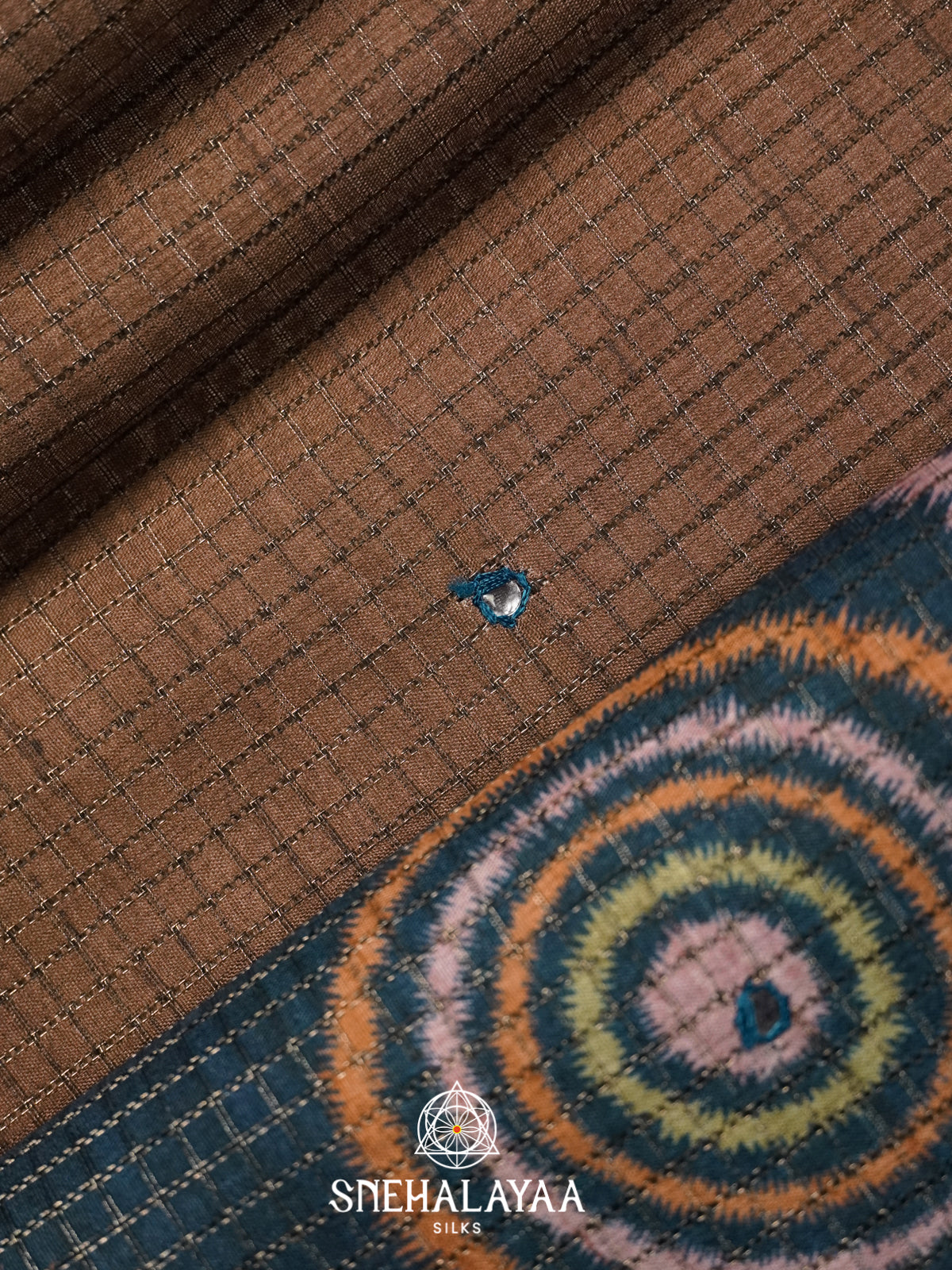 Coffee Brown Tussar Saree