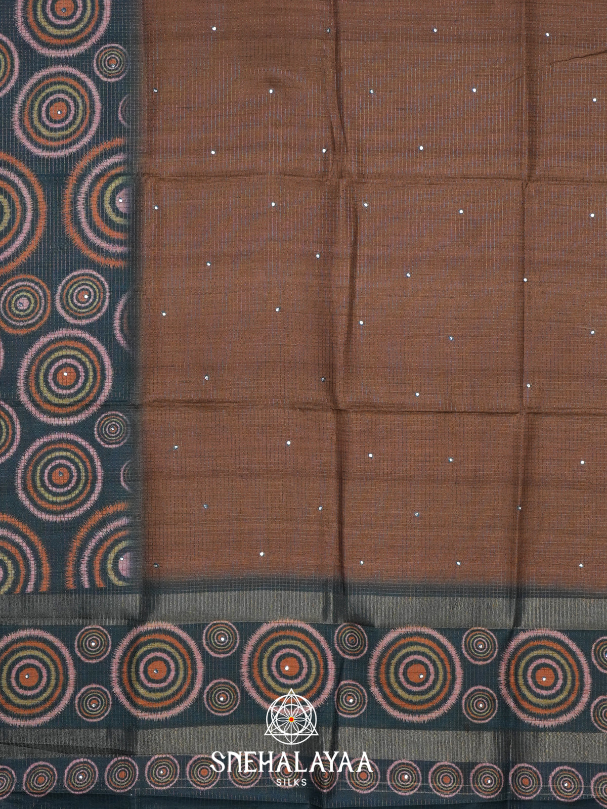 Coffee Brown Tussar Saree