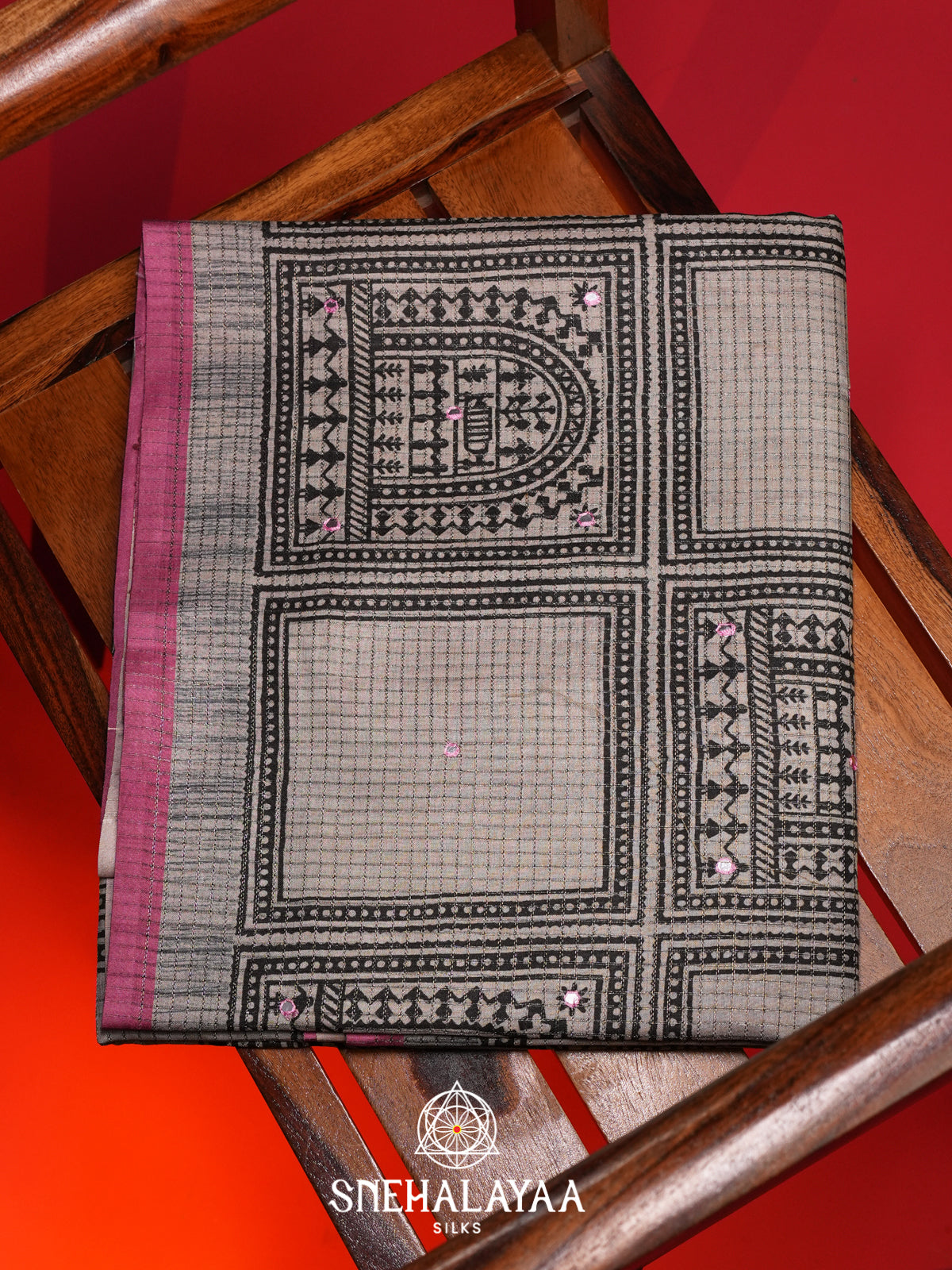 Off White Tussar Saree