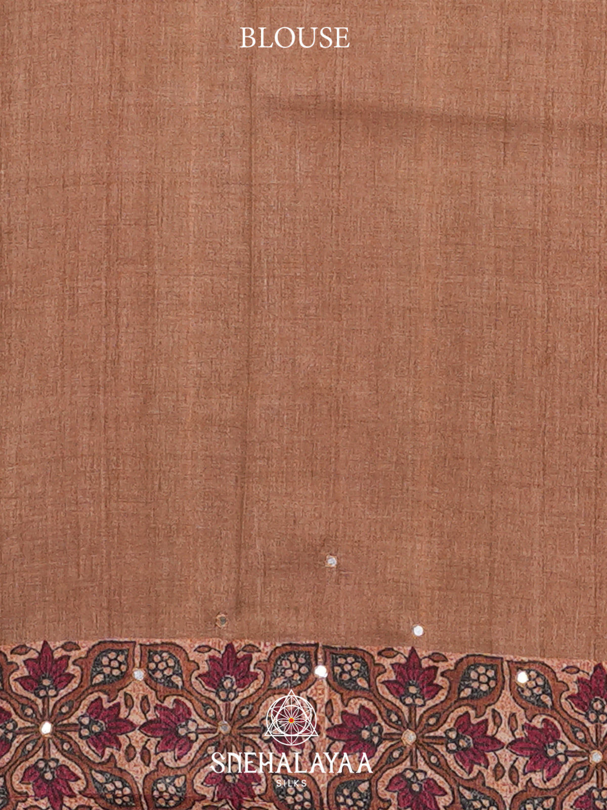 Mauve Pink Tussar Saree