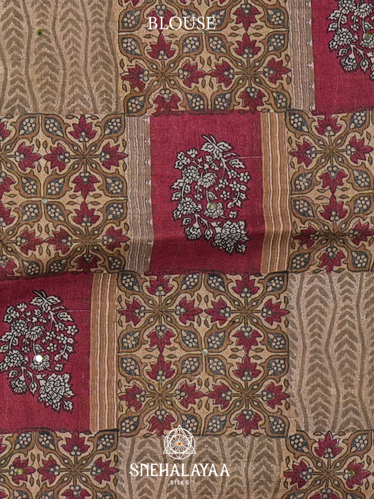 Beige Tussar Saree