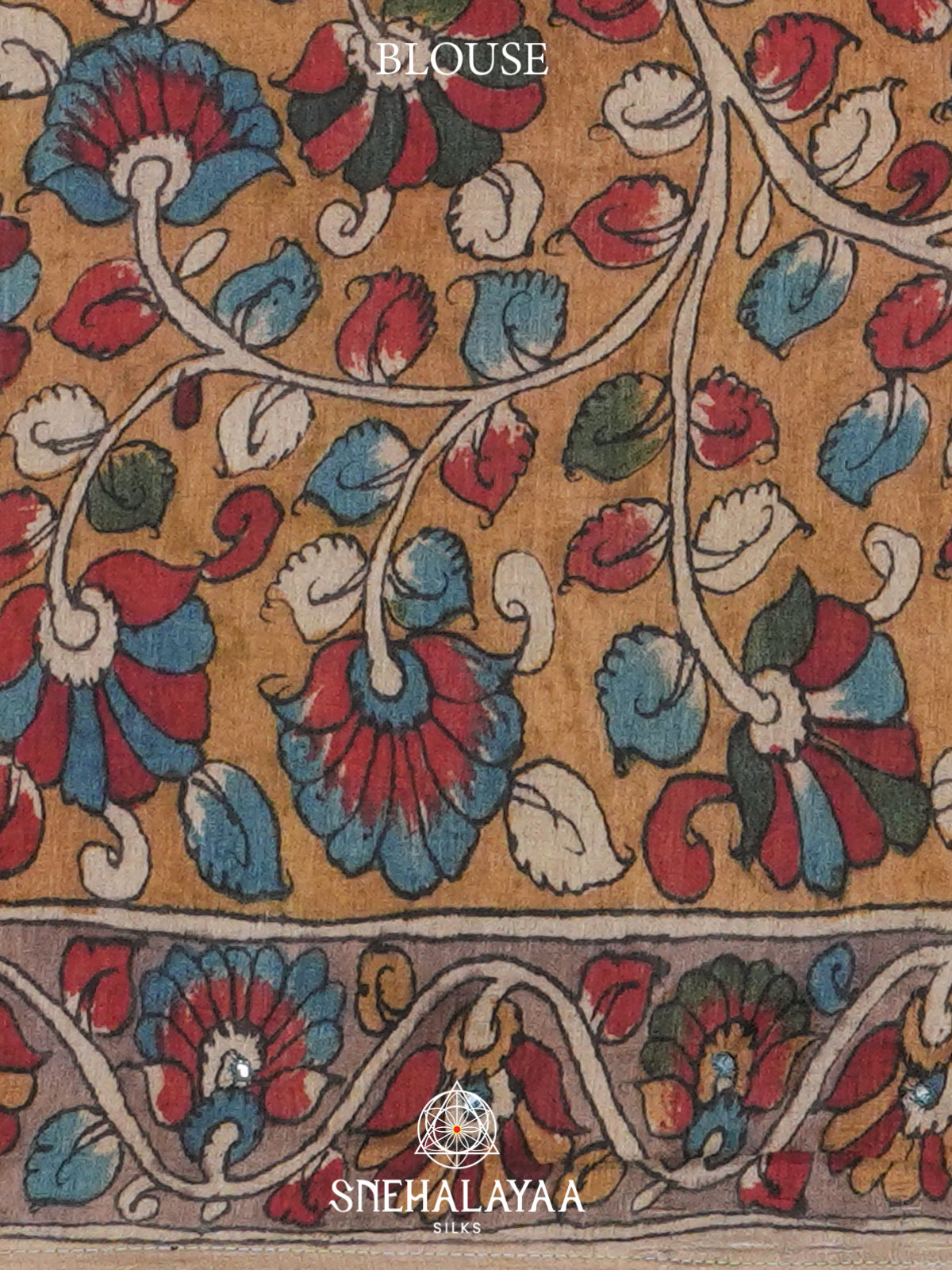 Teal Blue Tussar Saree