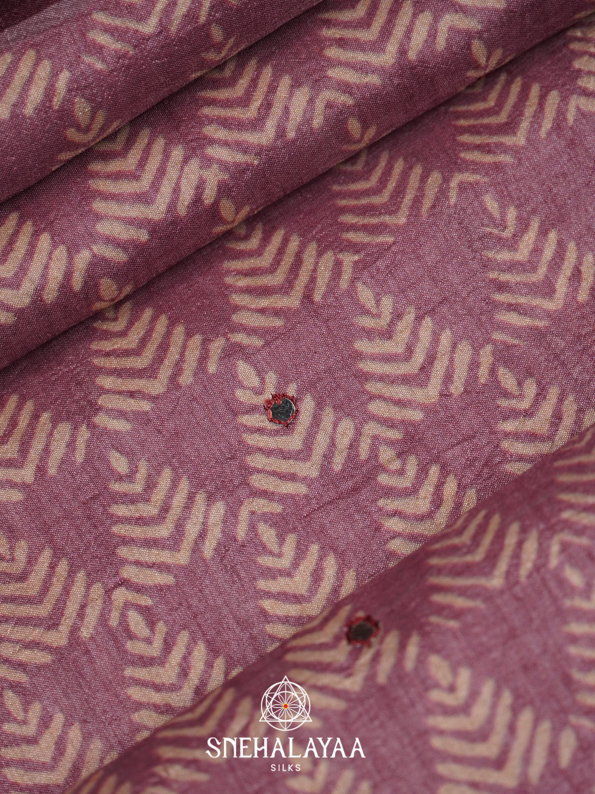 Plum Tussar Saree