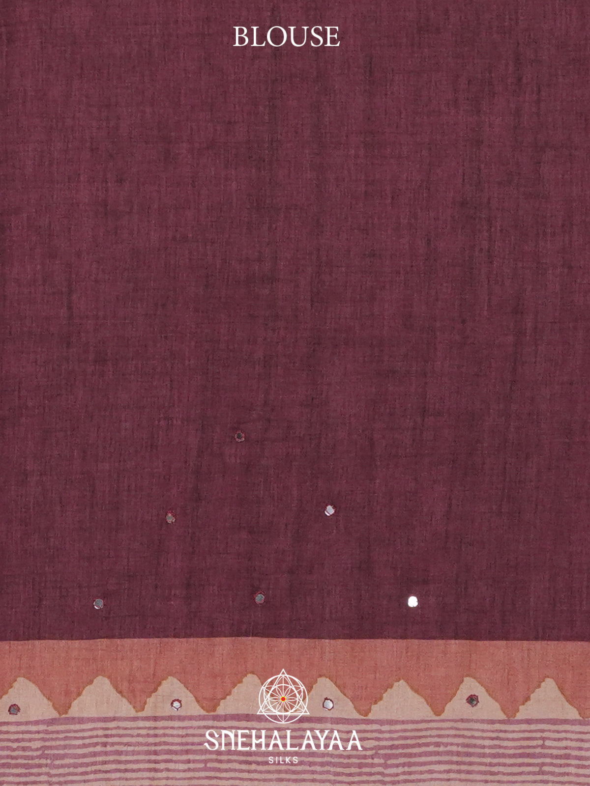 Plum Tussar Saree