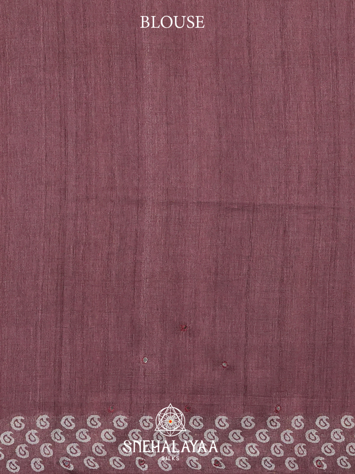 Plum Tussar Saree