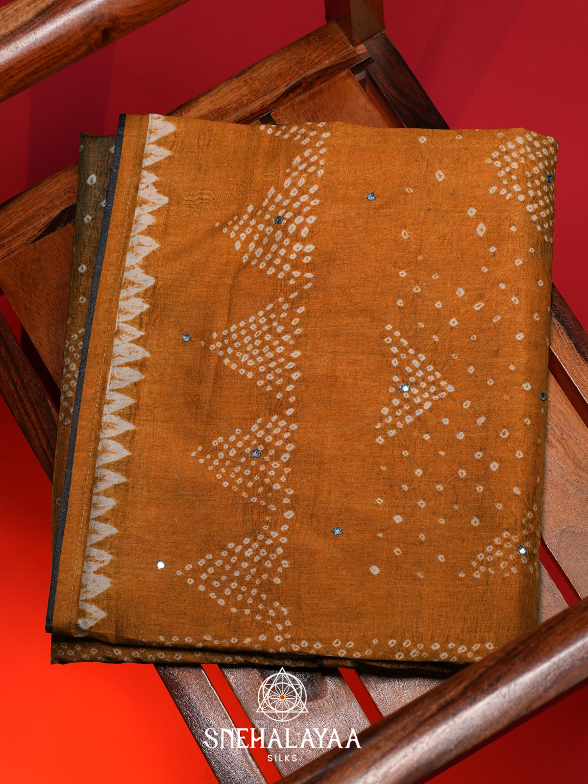 Mango Yellow Tussar Saree