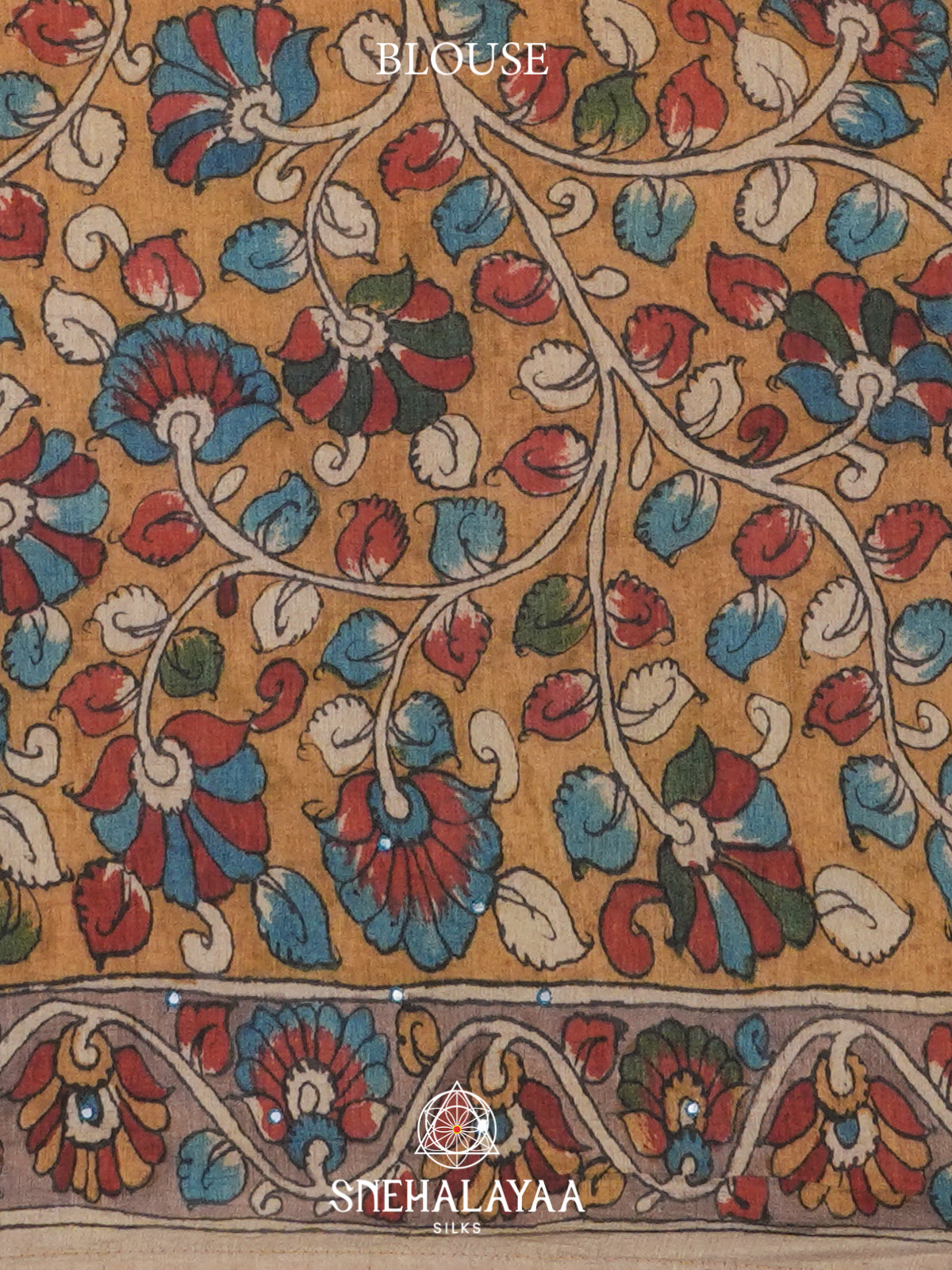 Mango Yellow Tussar Saree