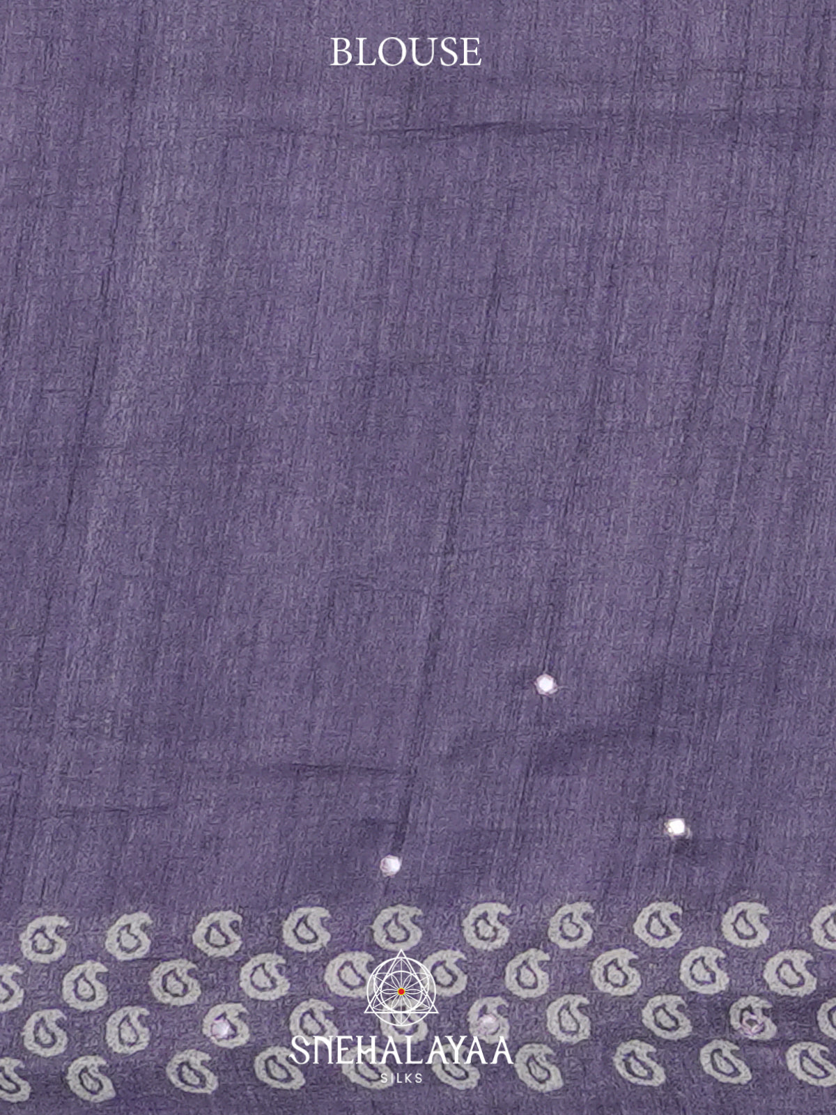 Pale Lilac Tussar Saree