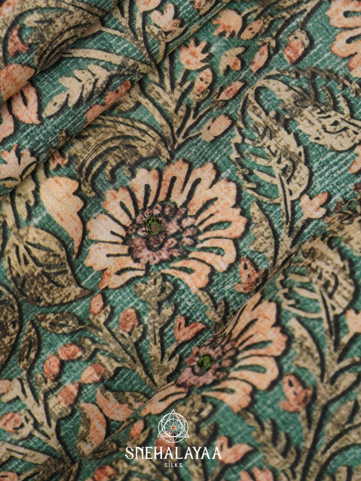 Pale Green Tussar Saree