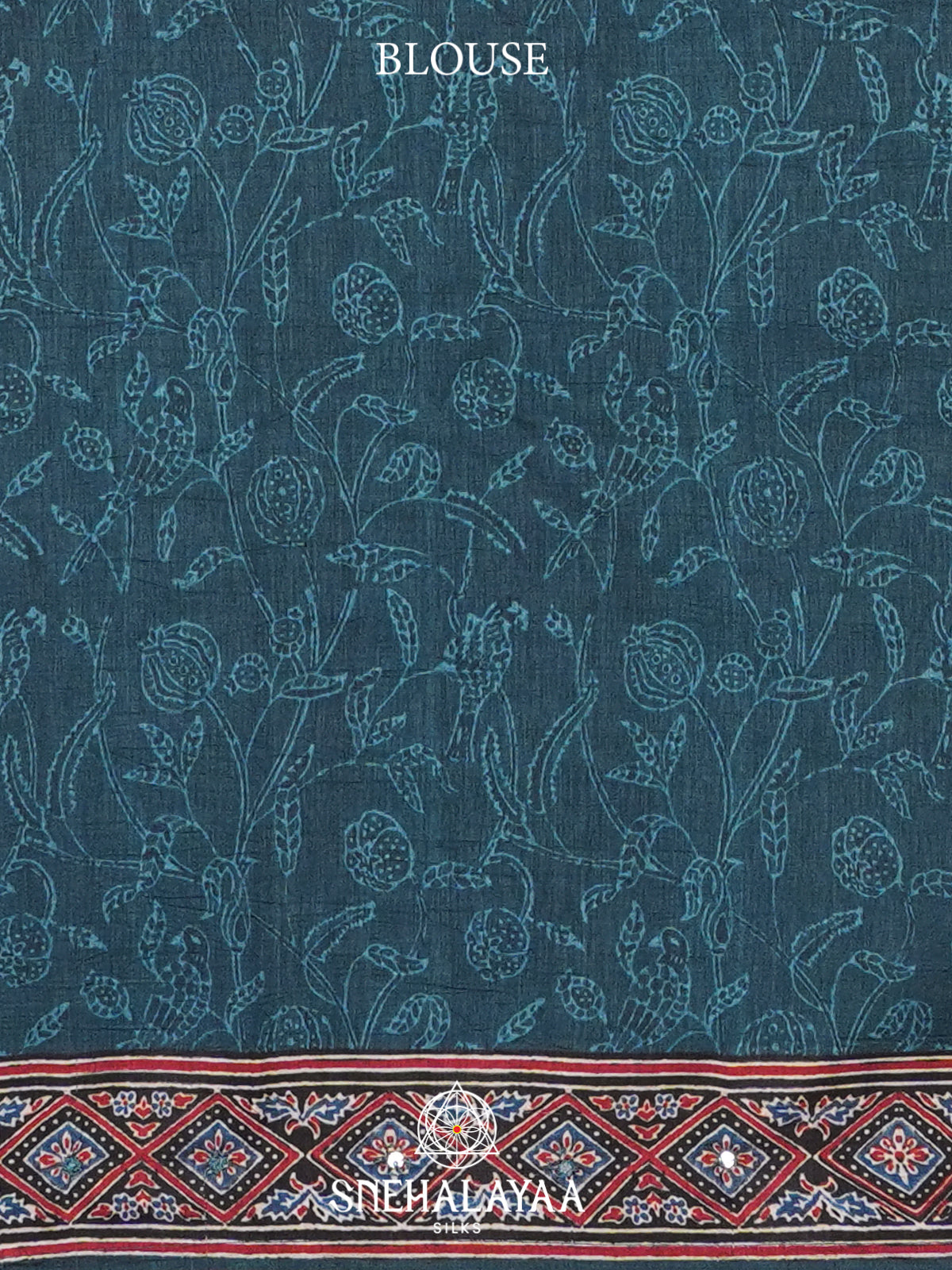 Blue Tussar Saree