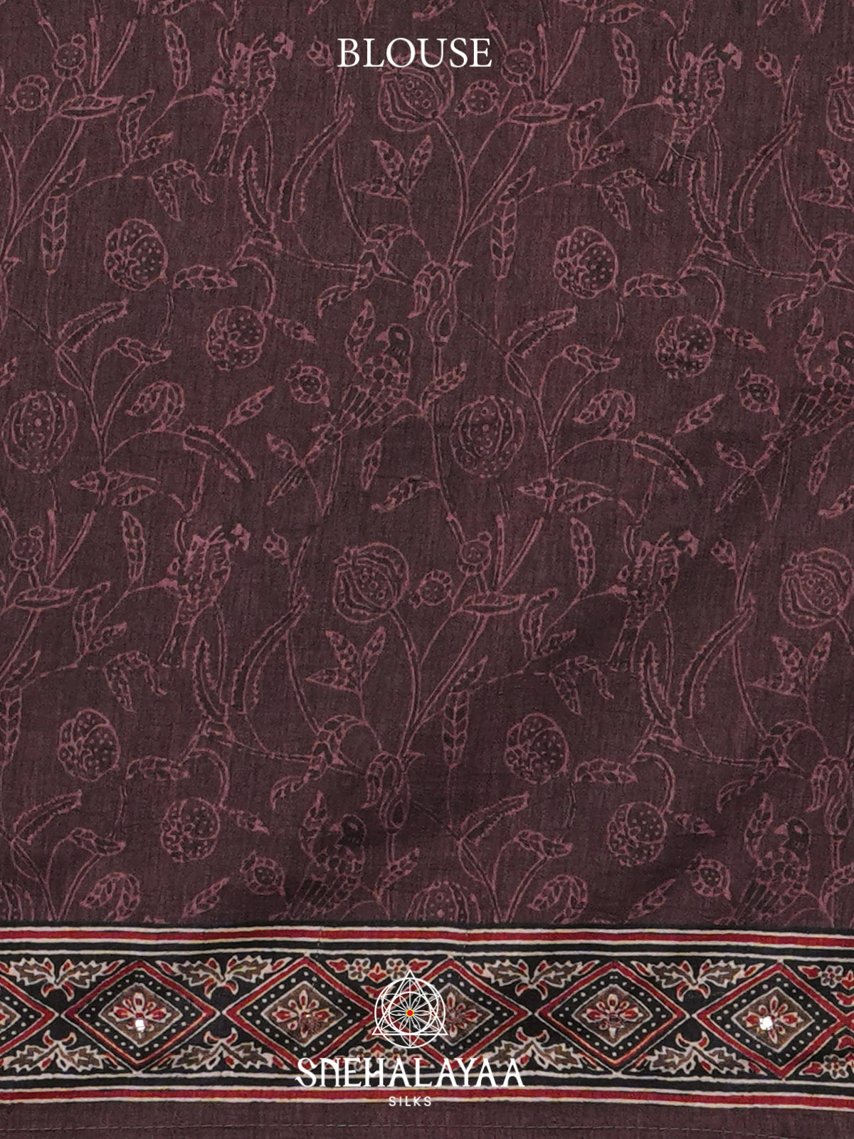 Coffee Brown Tussar Saree