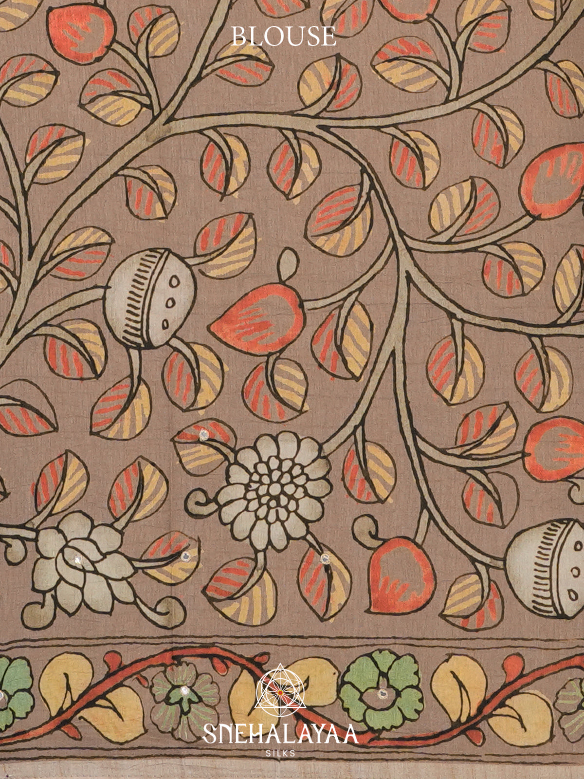 Coffee Brown Tussar Saree