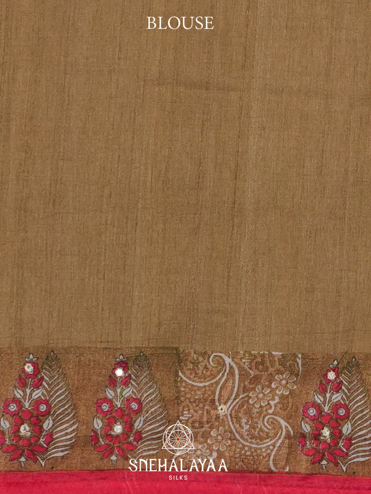 Mustard Tussar Saree