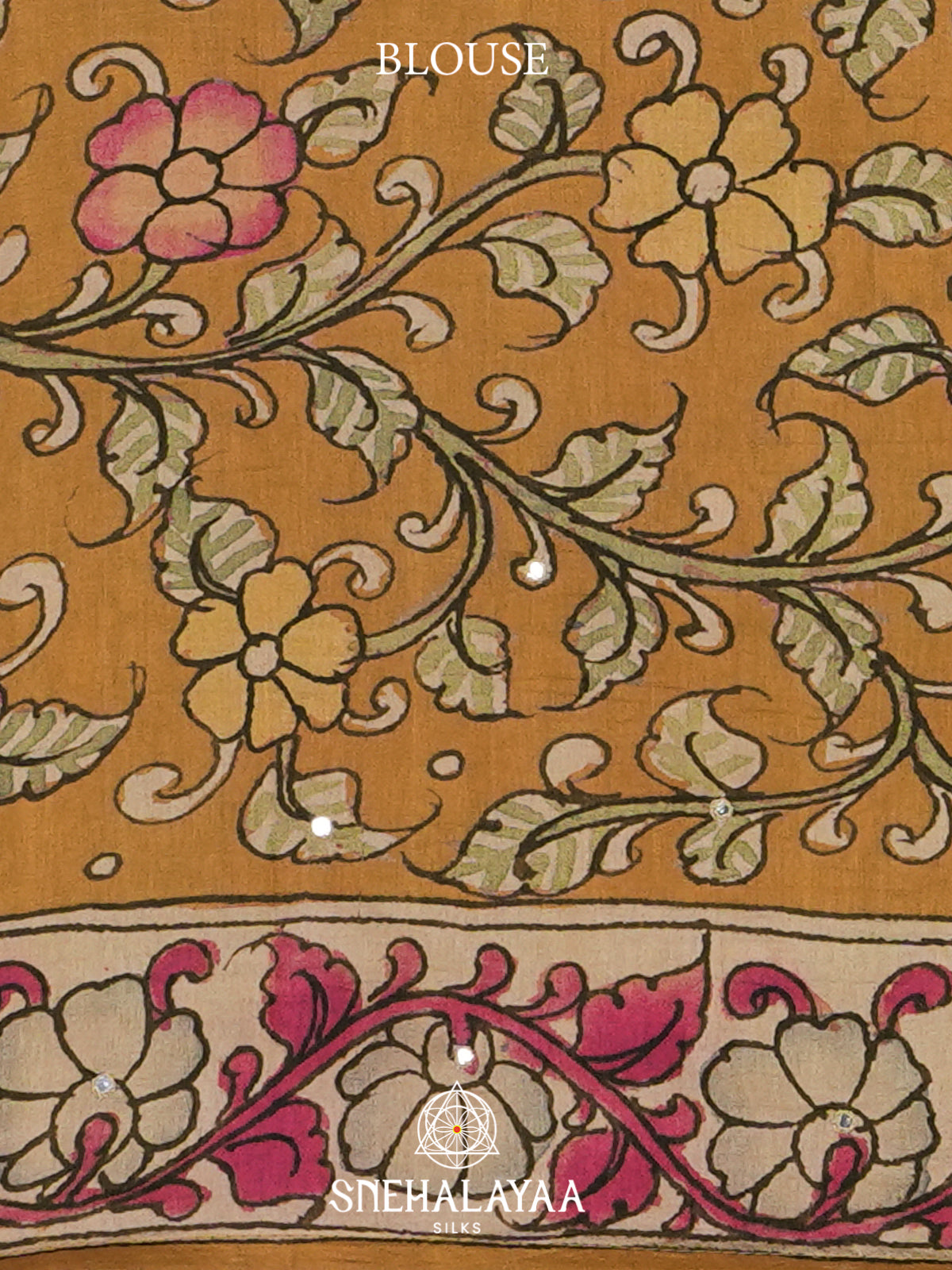 Olive Green Tussar Saree