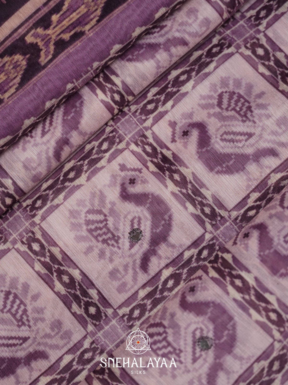Mauve Chanderi Saree
