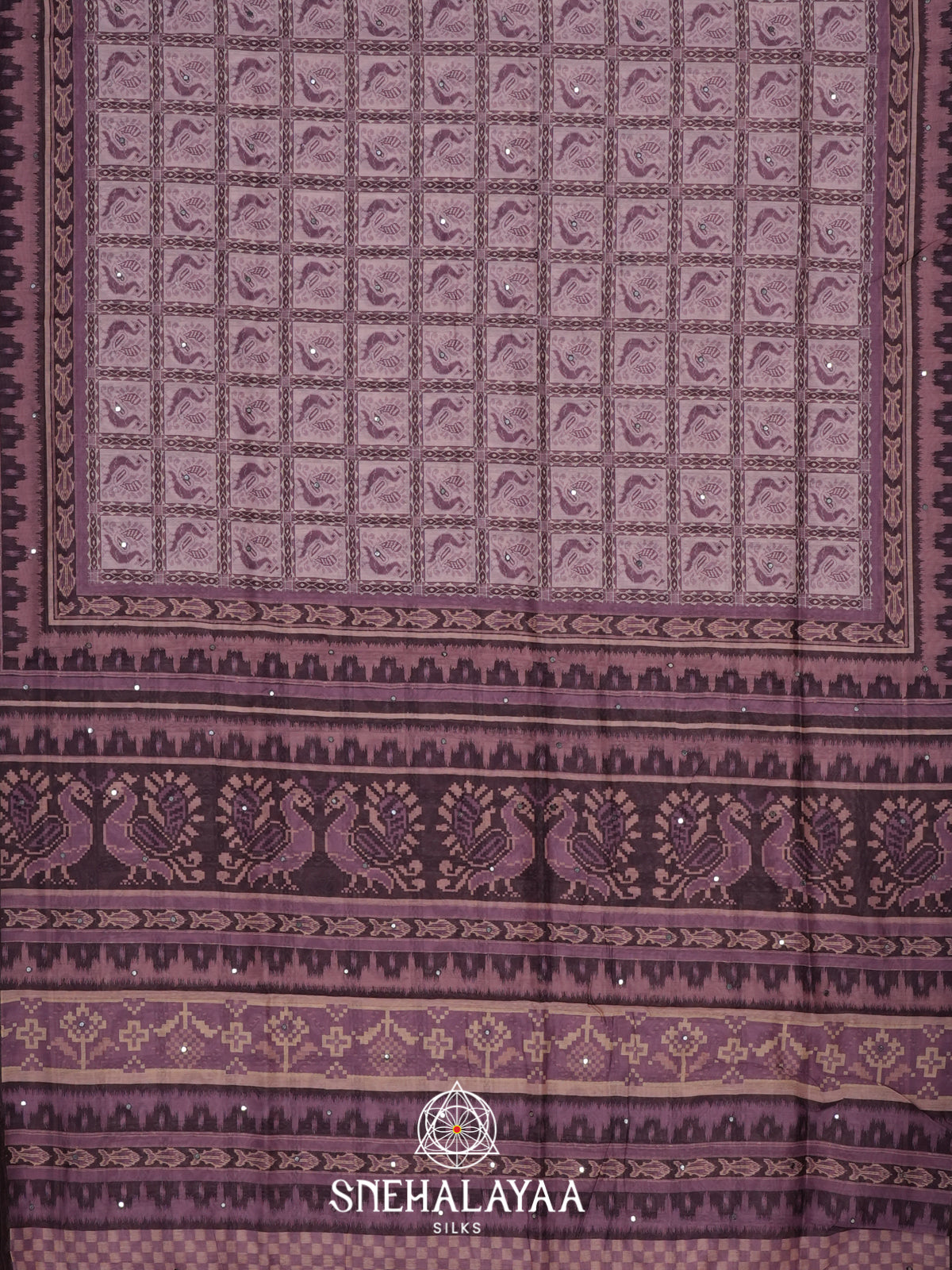 Mauve Chanderi Saree