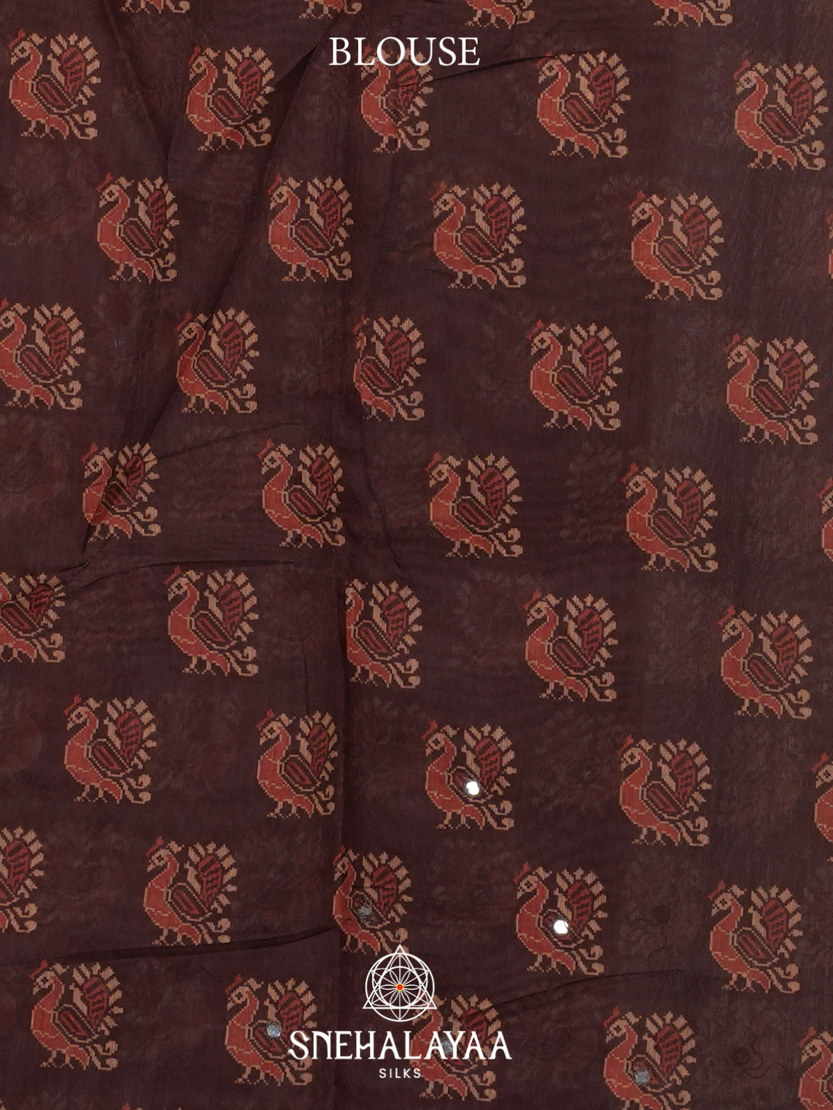 Pale Orange Chanderi Saree