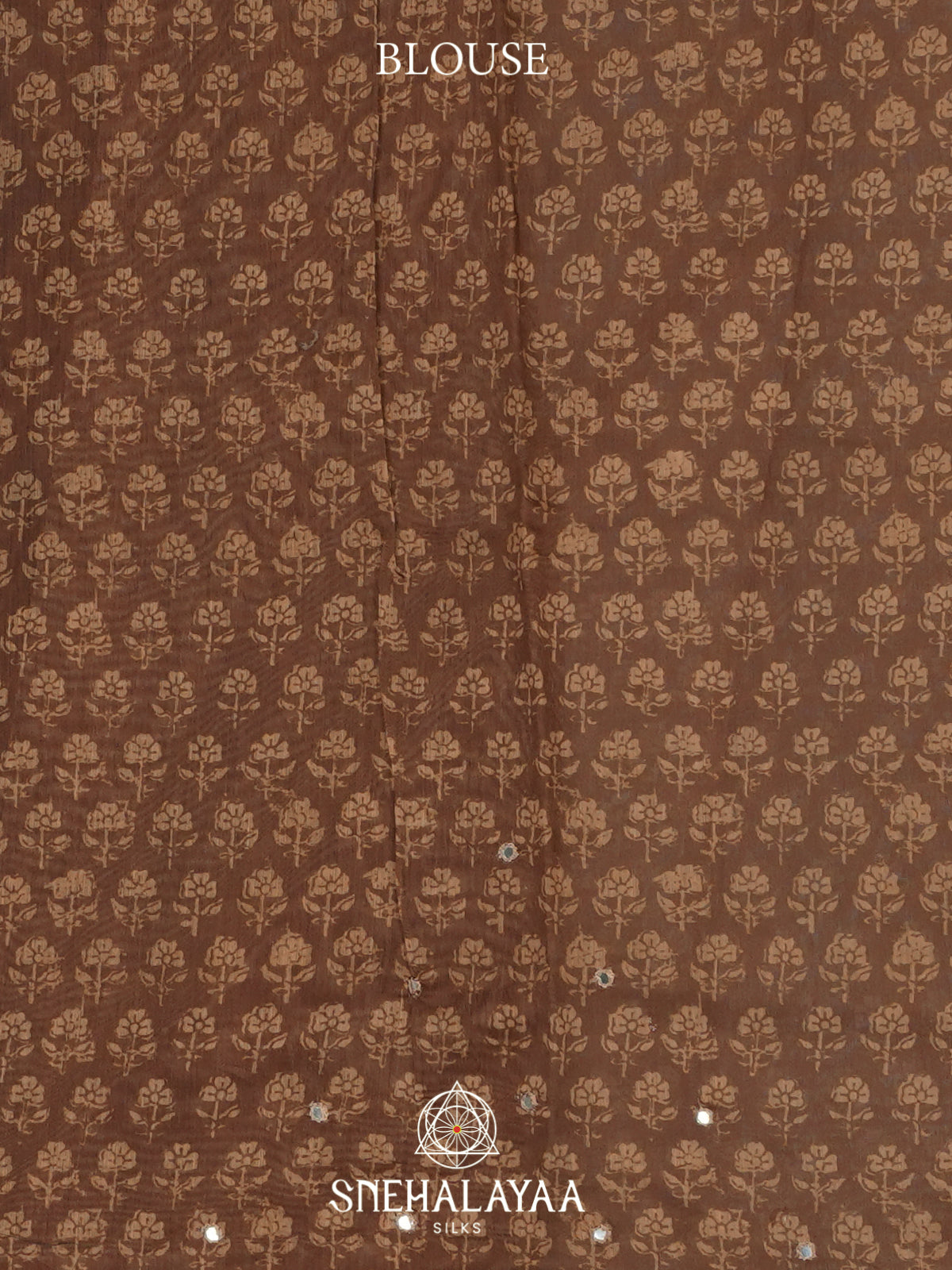 Brown Chanderi Saree