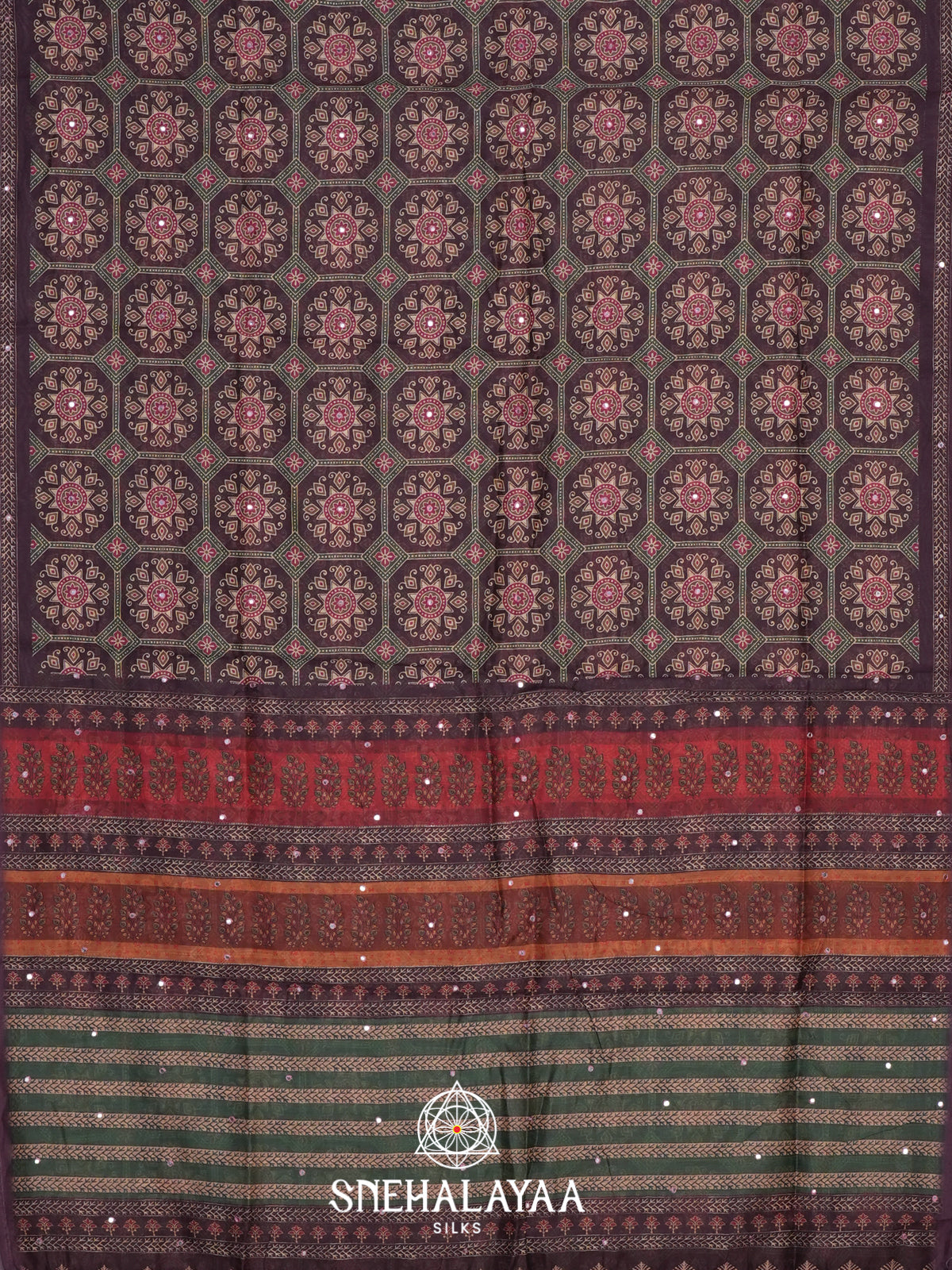 Purple Chanderi Saree