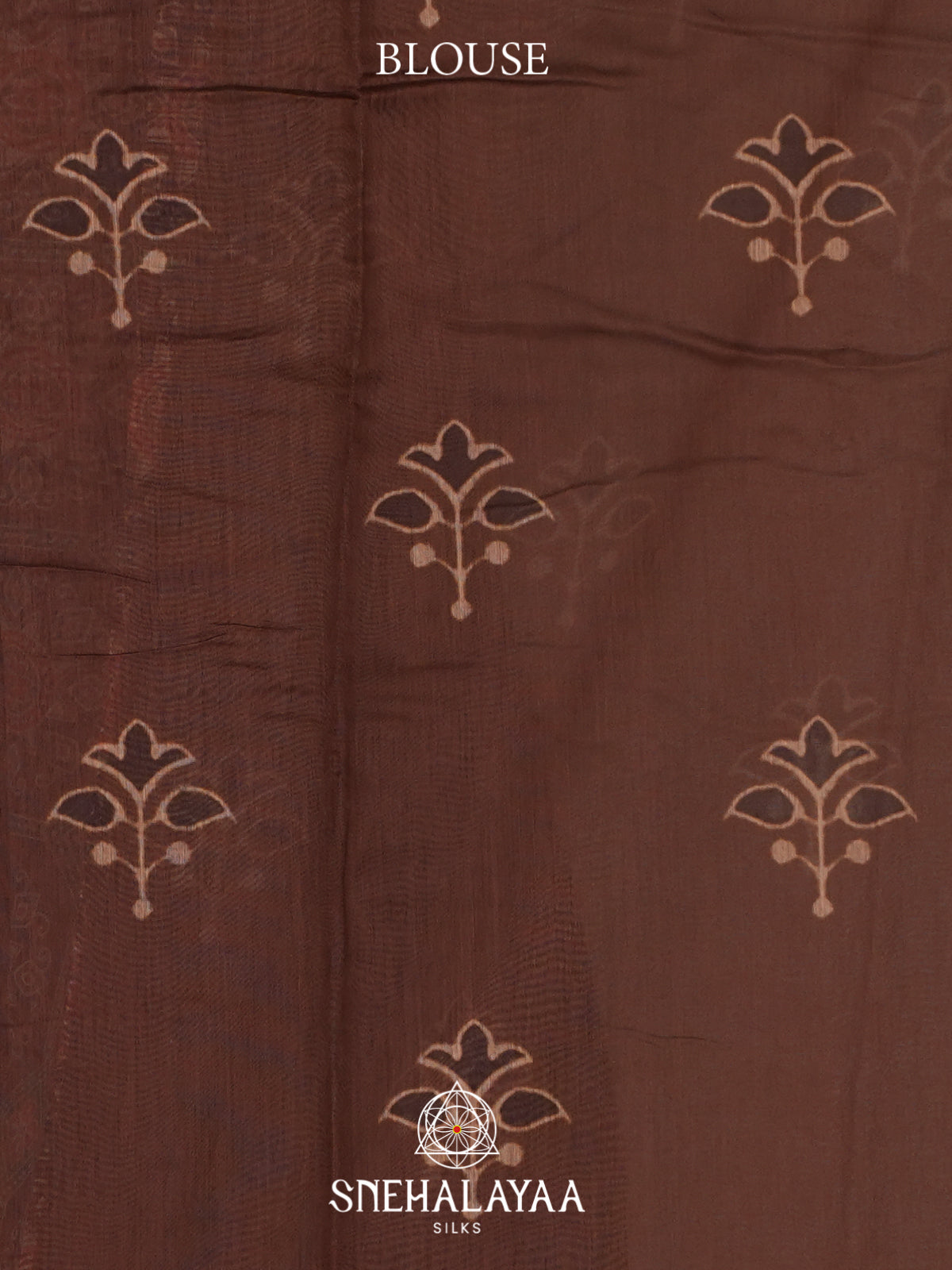 Brown Chanderi Saree