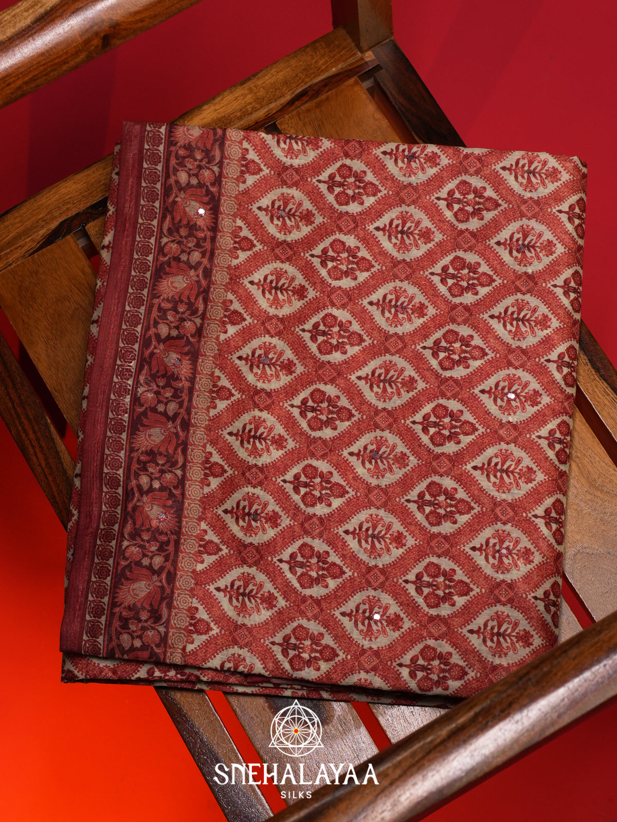 Terracotta Chanderi Saree