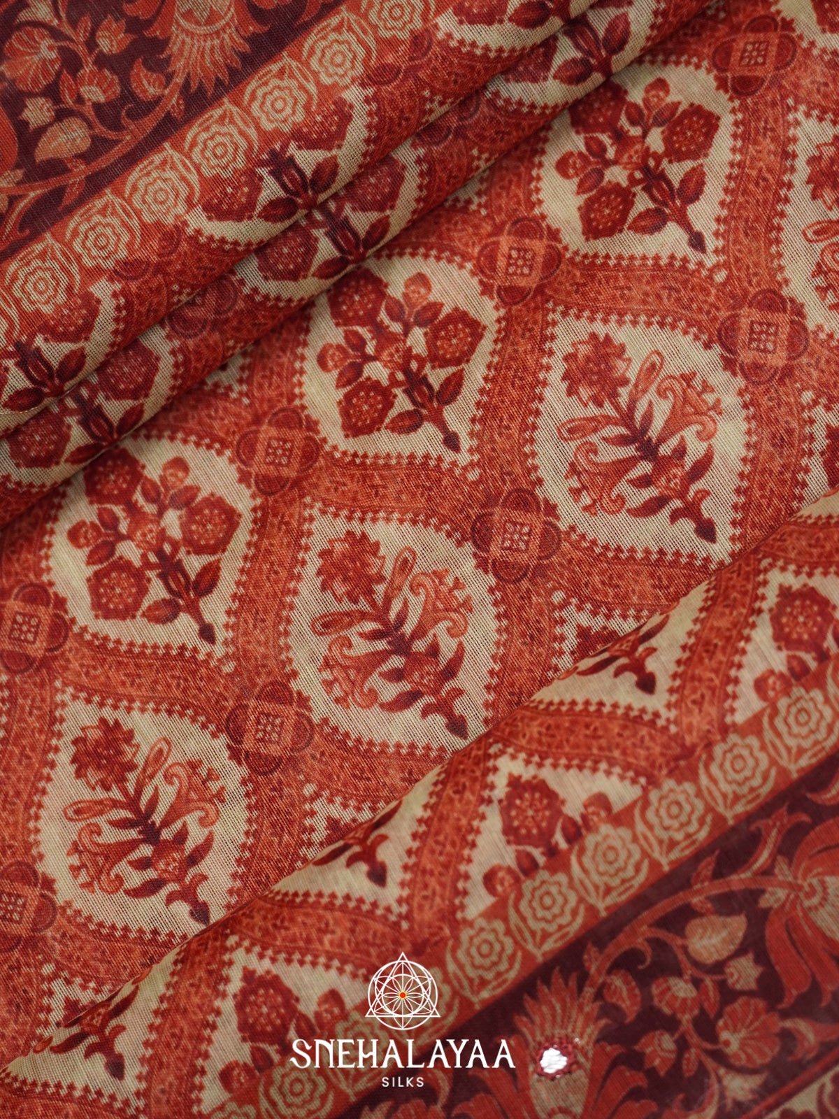 Terracotta Chanderi Saree