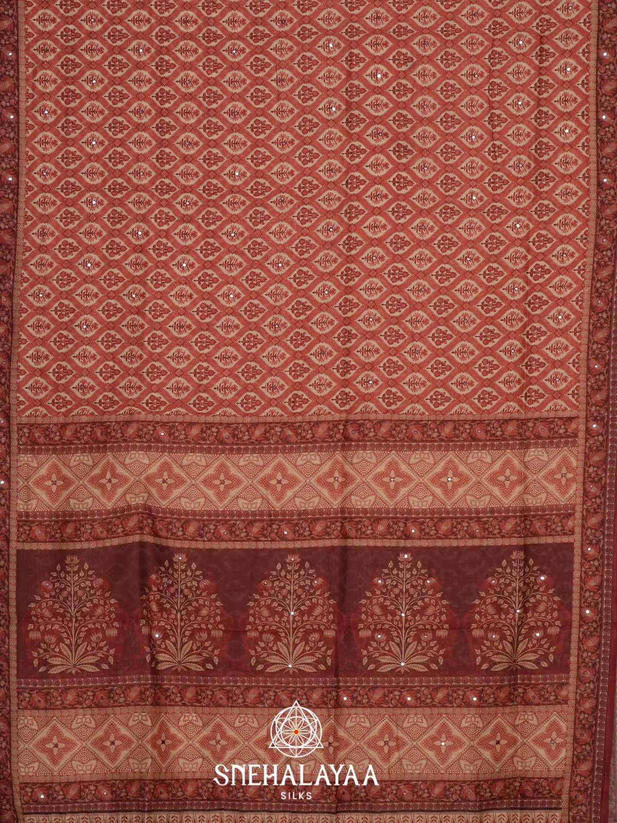 Terracotta Chanderi Saree