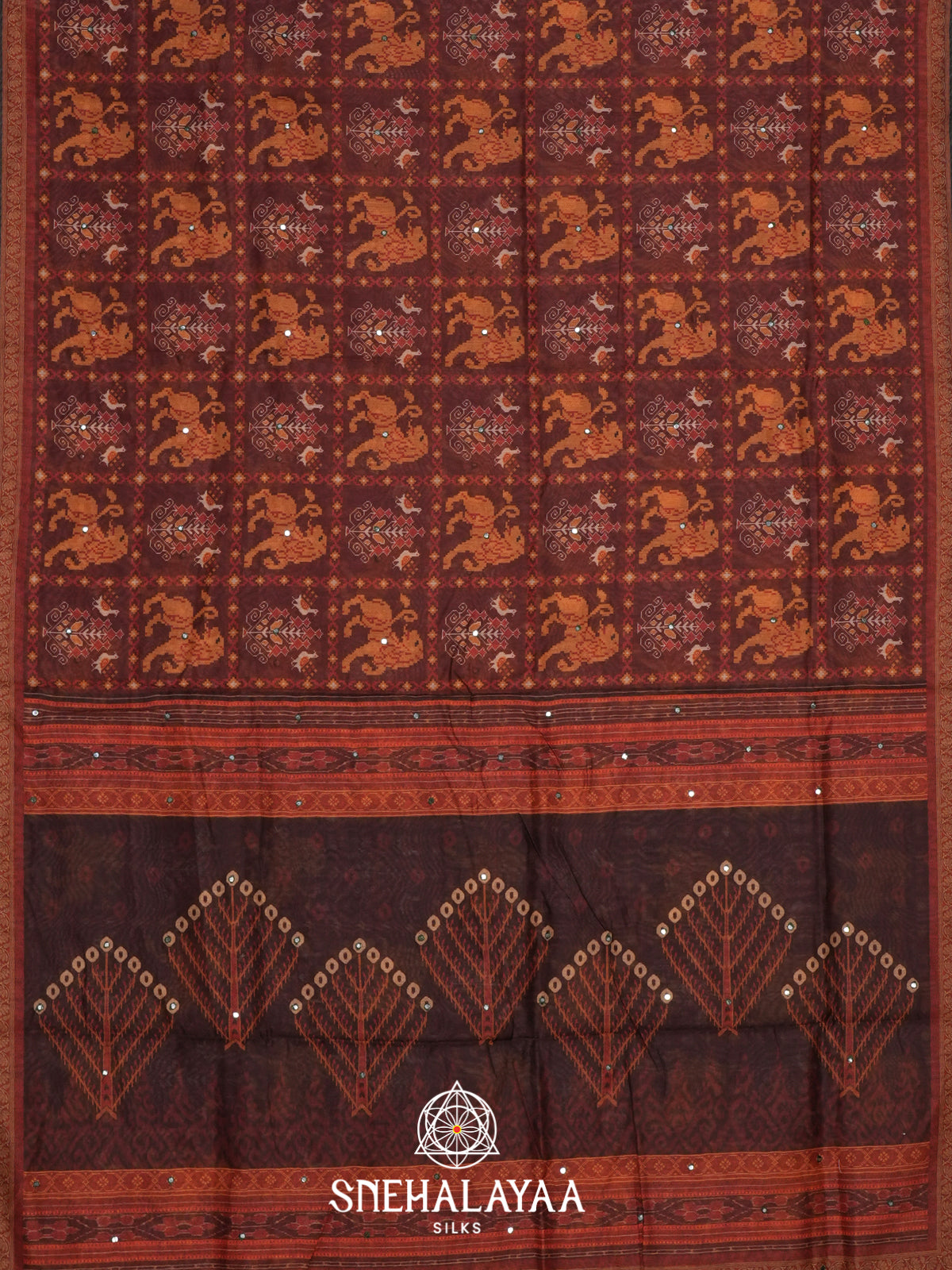 Terracotta Chanderi Saree