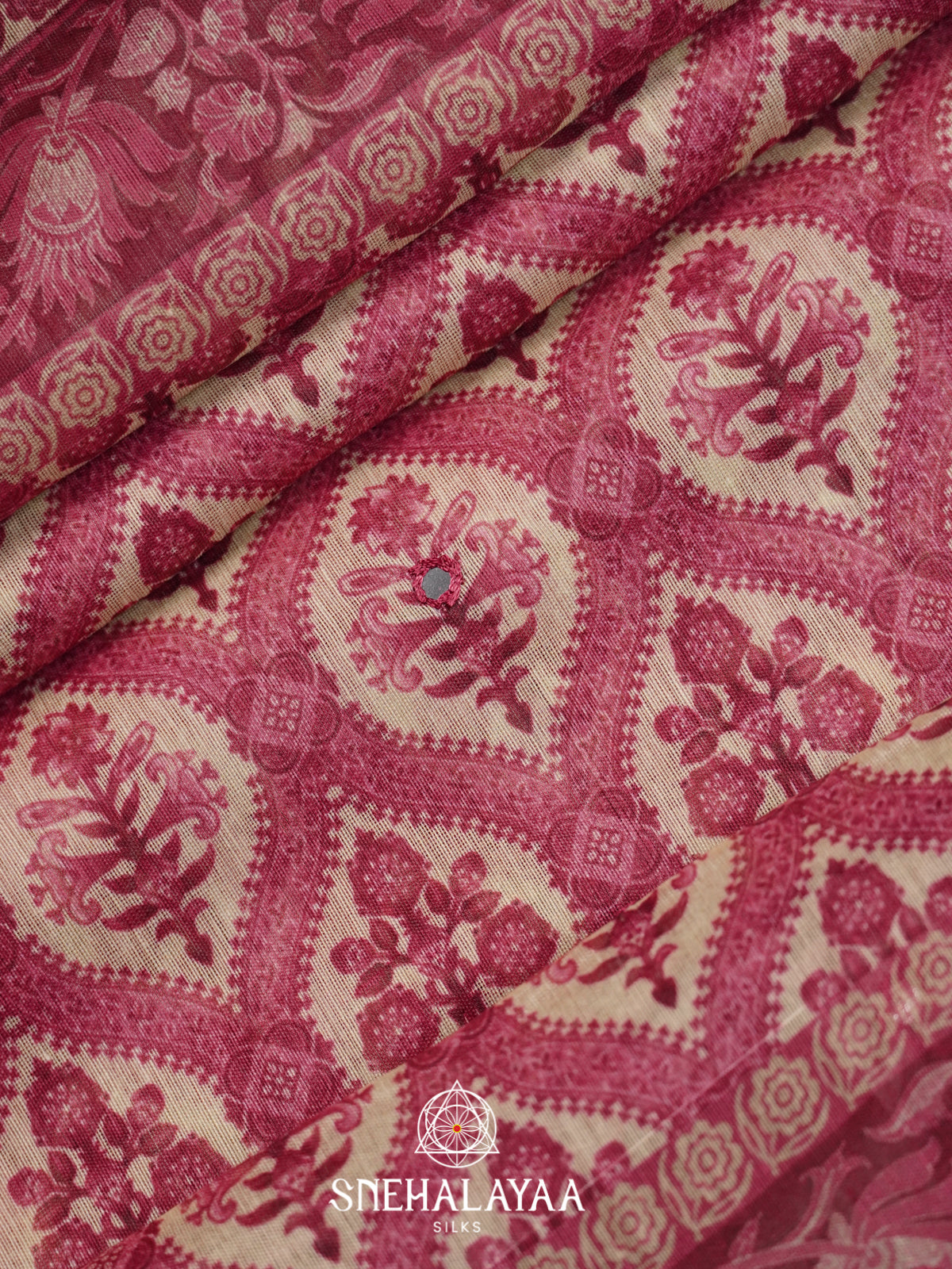 Pink Chanderi Saree