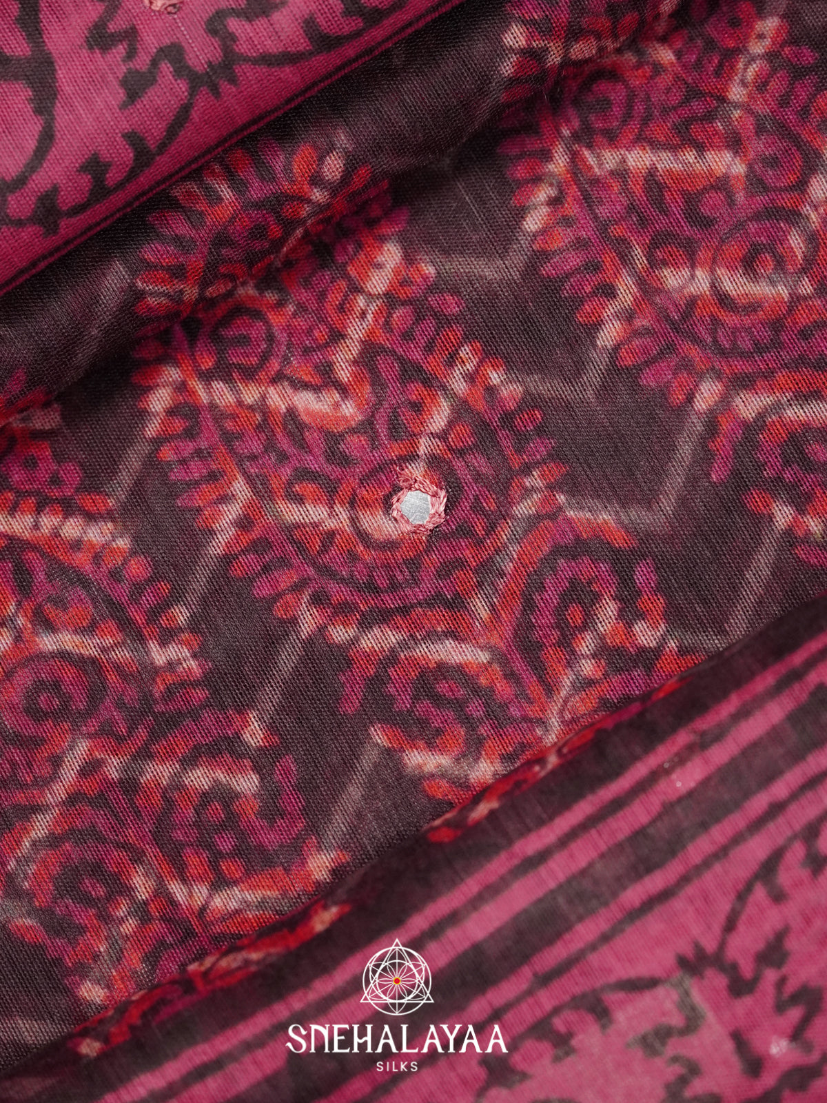 Plum Chanderi Saree