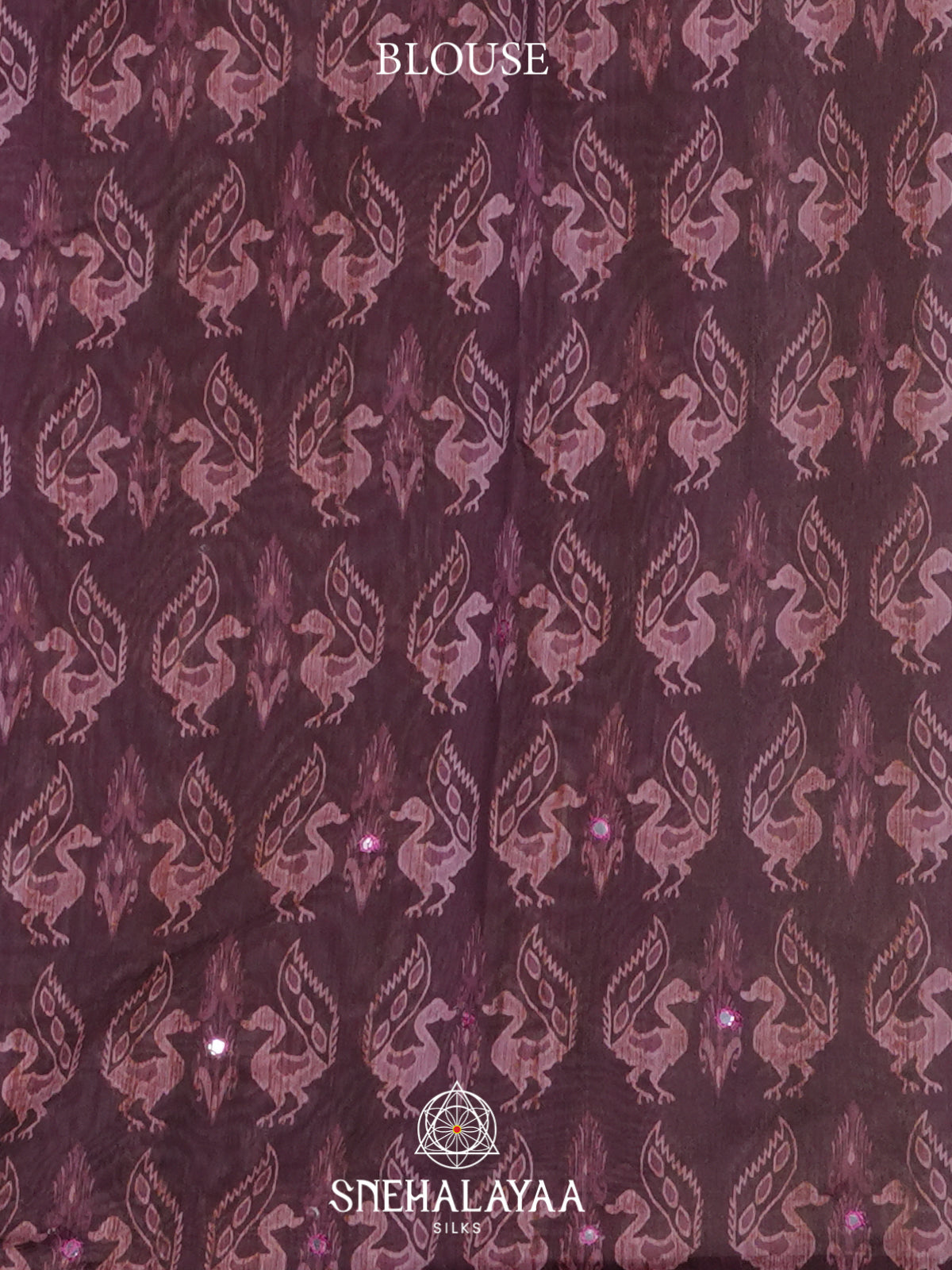 Magenta Chanderi Saree