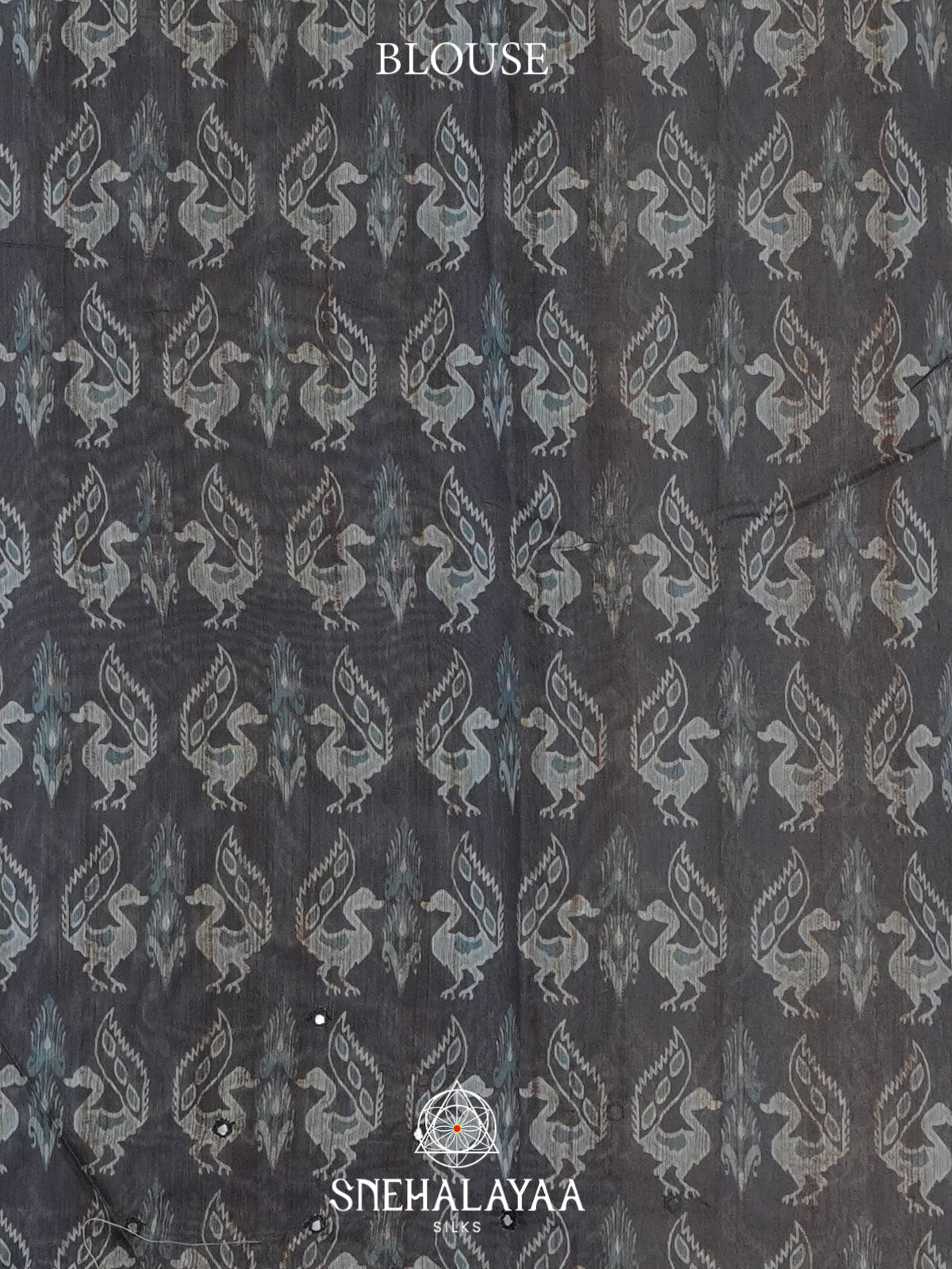 Teal Blue Chanderi Saree