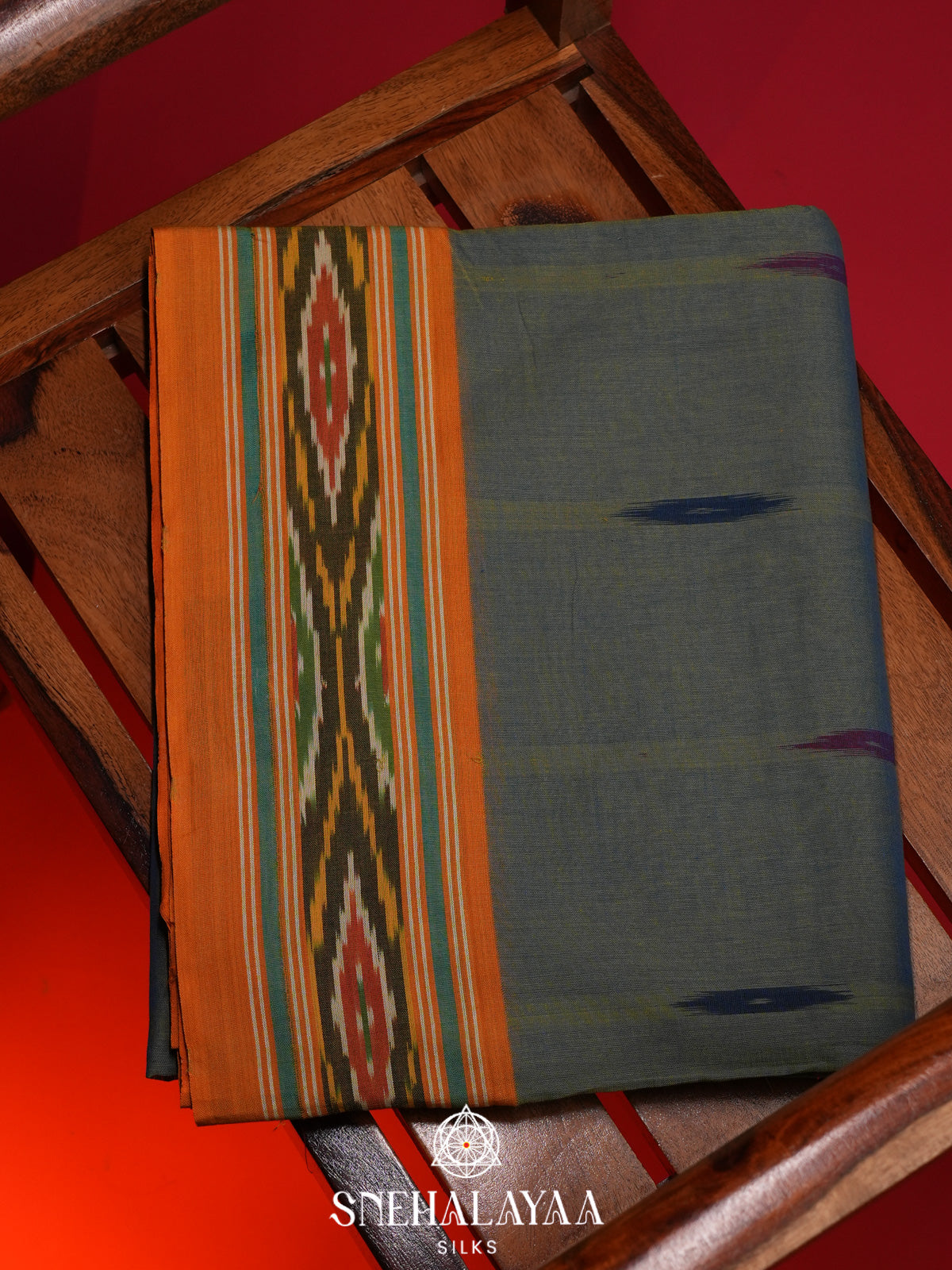 Green Ikkat Cotton Saree