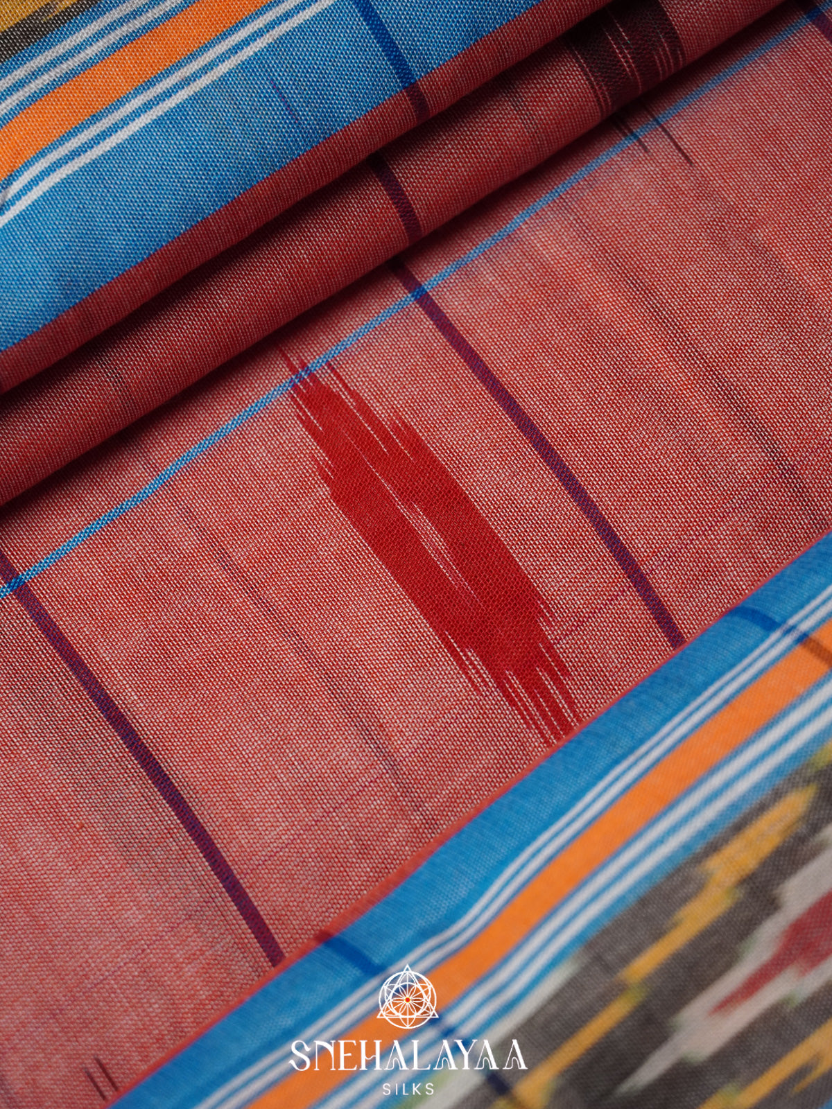 Mauve Ikkat Cotton Saree