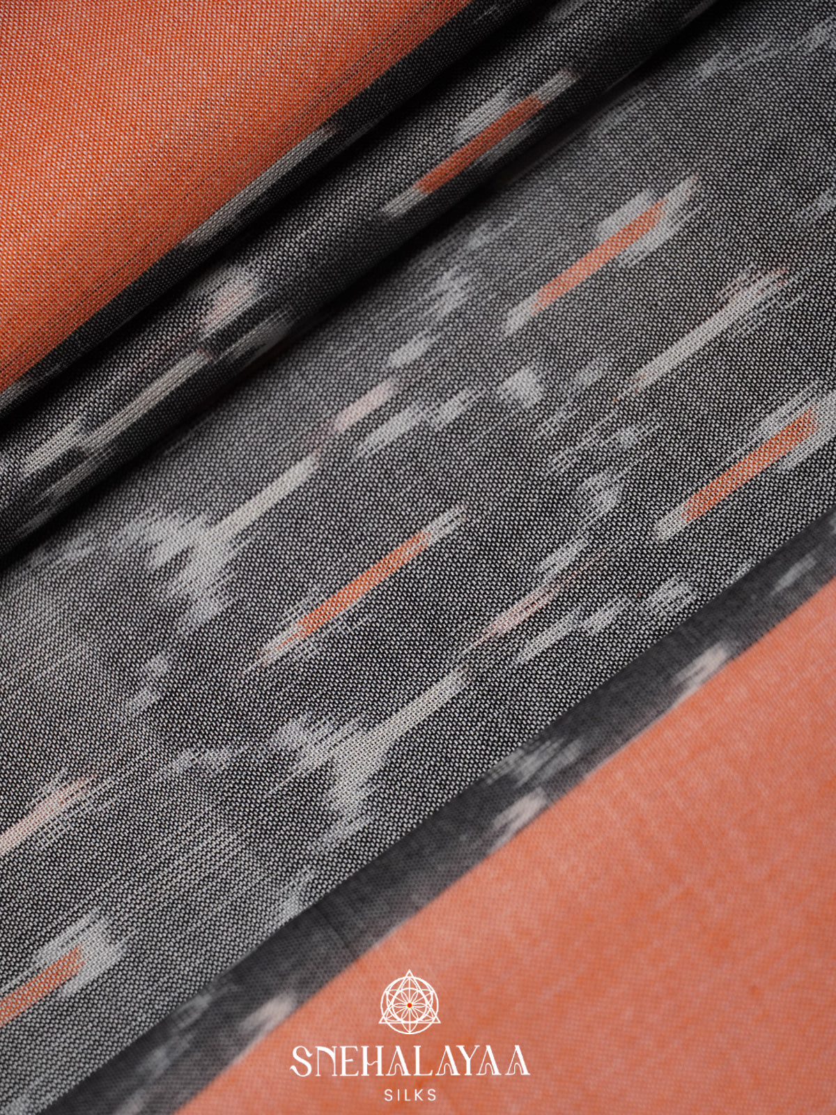 Grey Ikkat Cotton Saree